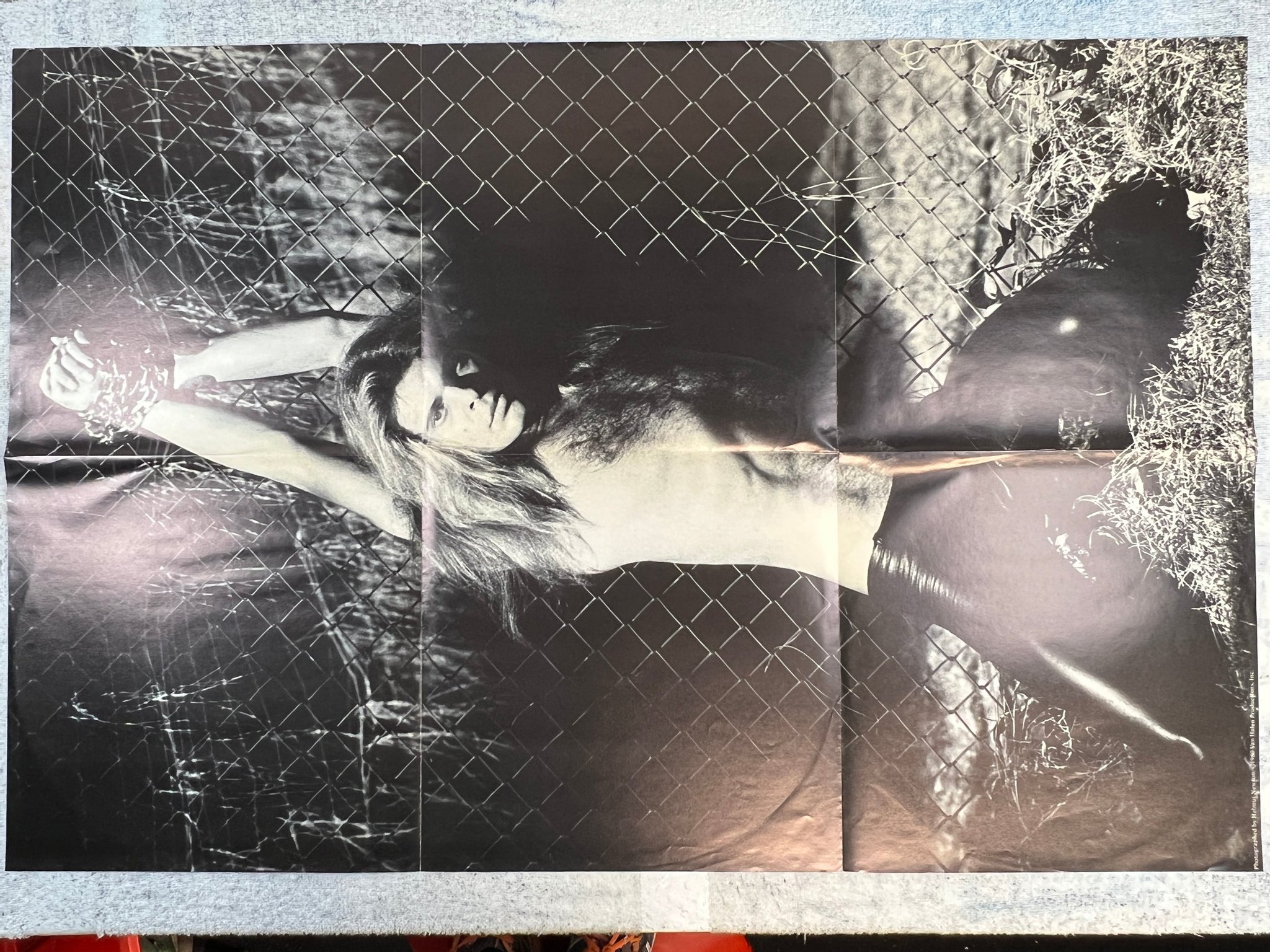 Omslagsbild för skivan VAN HALEN woman and children first LP -80 WARNER BROS HS 3415 w/ poster