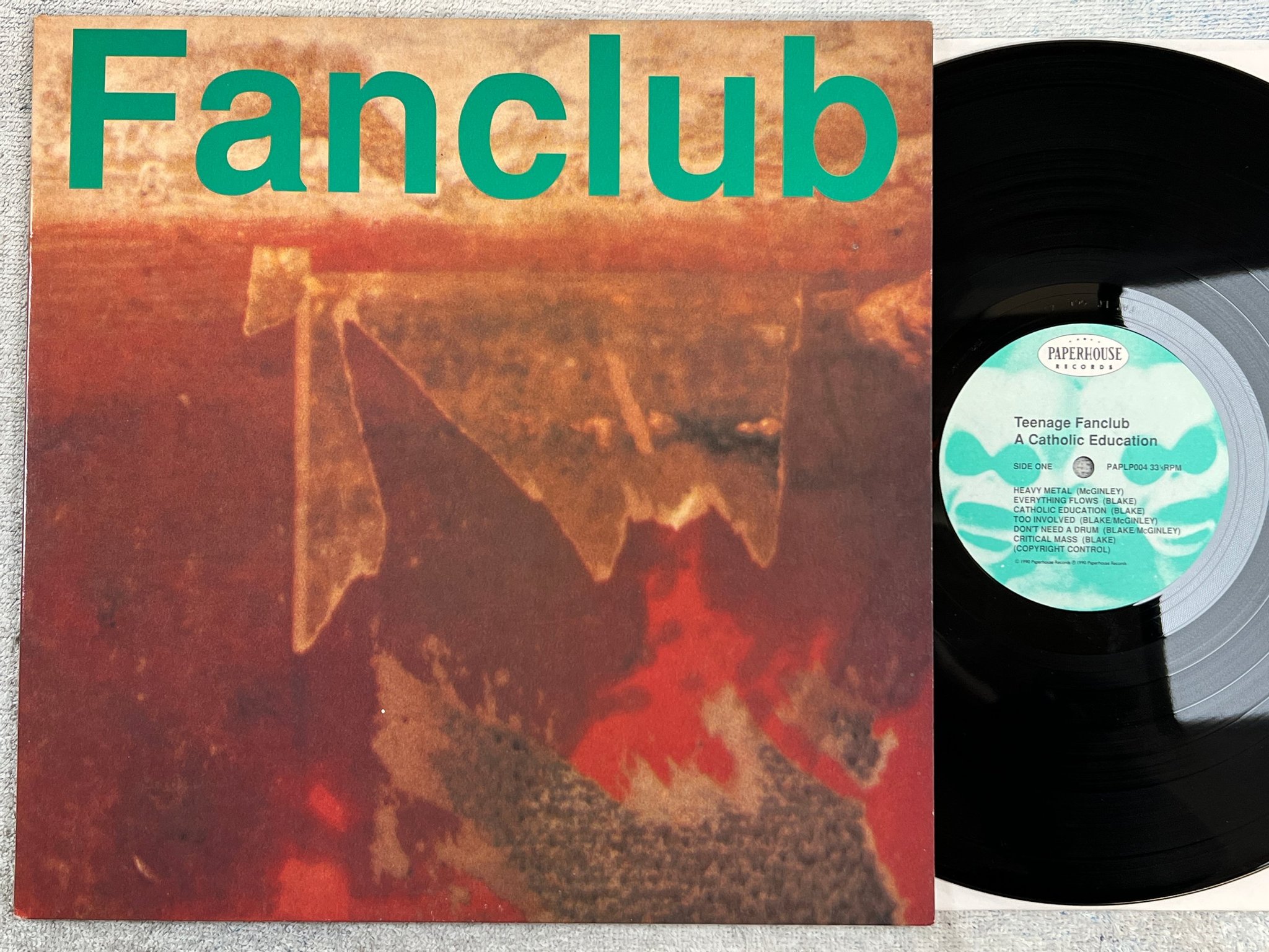 Omslagsbild för skivan TEENAGE FANCLUB A Catholic Education LP -90 UK PAPERHOUSE PAPLP004