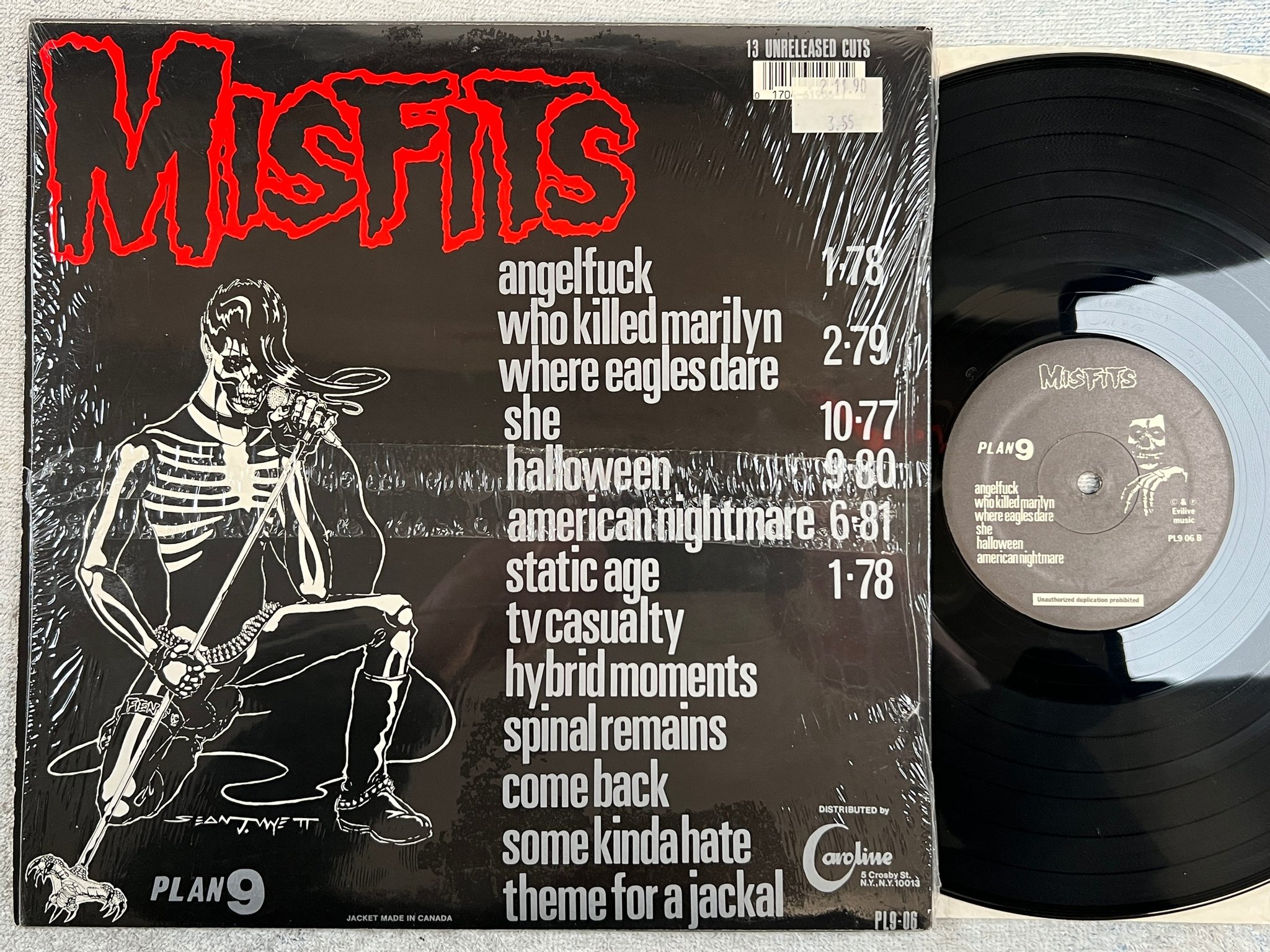 Omslagsbild för skivan MISFITS legacy of brutality LP re -89 US PLAN 9 PL9-06 punk