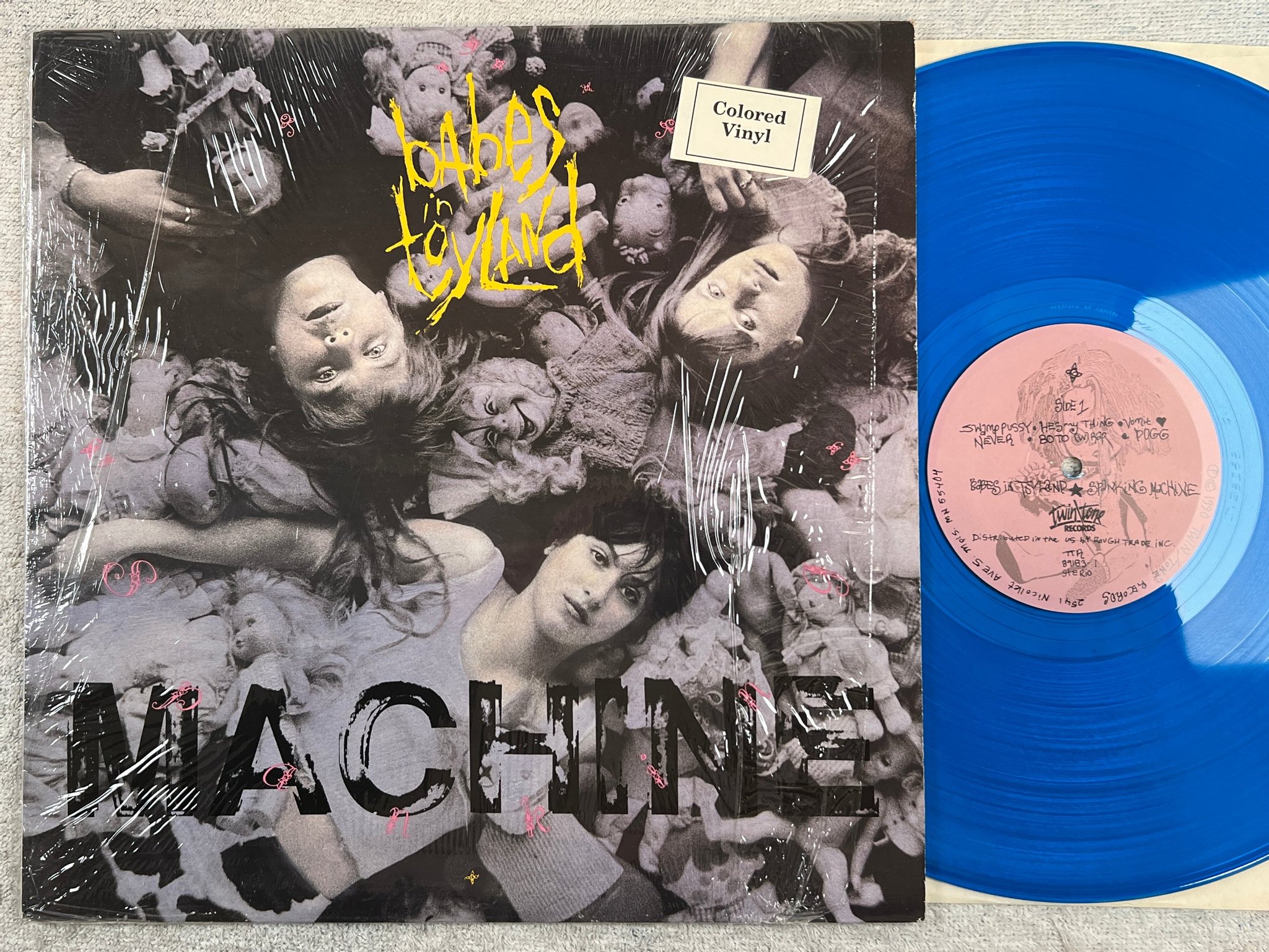 Omslagsbild för skivan BABES IN TOYLAND Spanking Machine LP -90 US TWIN/TONE TTR 89183-1