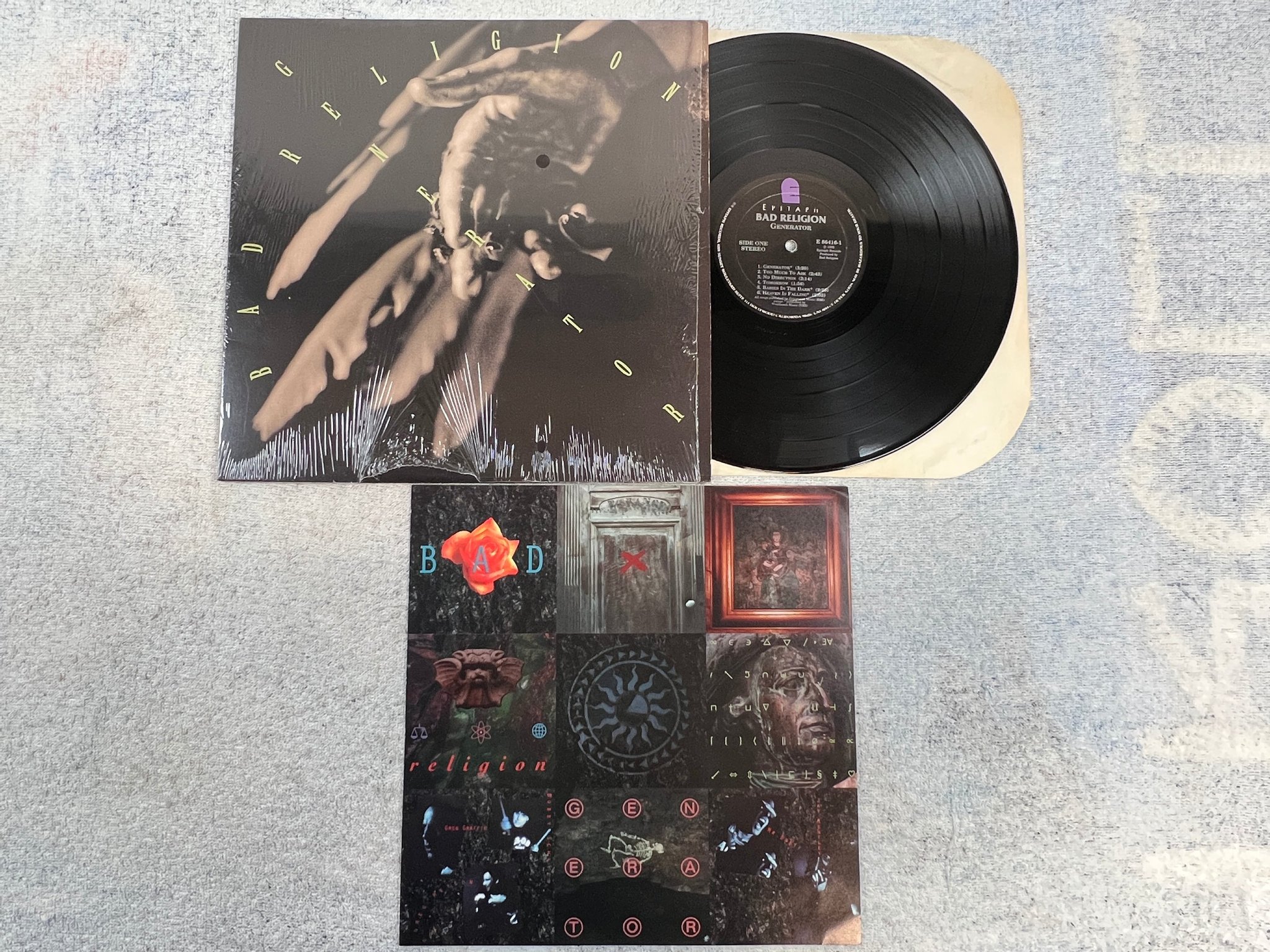 Omslagsbild för skivan BAD RELIGION Generator LP -92 US epitaph E-86416-1 punk   