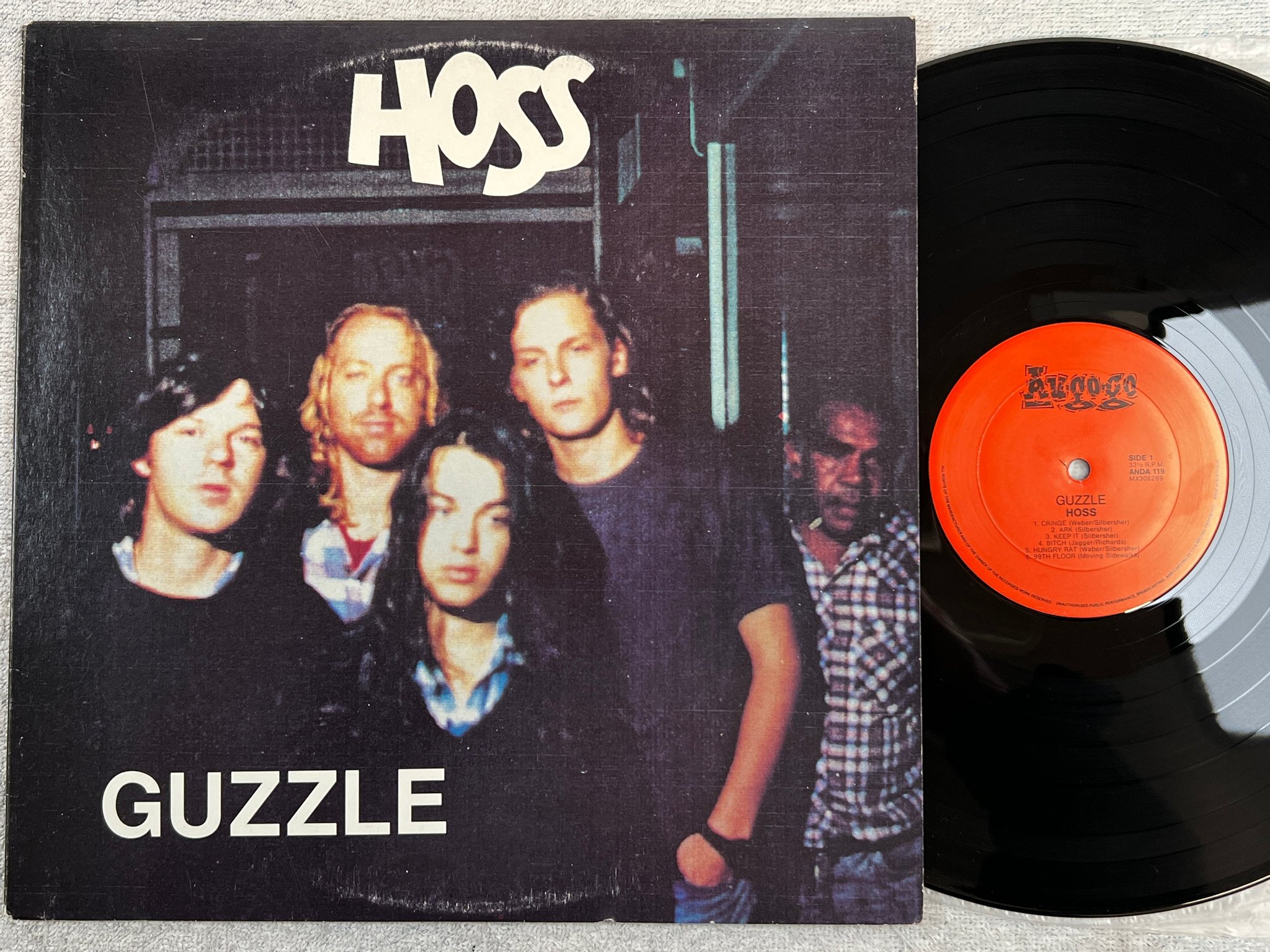 Omslagsbild för skivan HOSS Guzzle LP -90 Australia Au Go Go – ANDA 119 garage