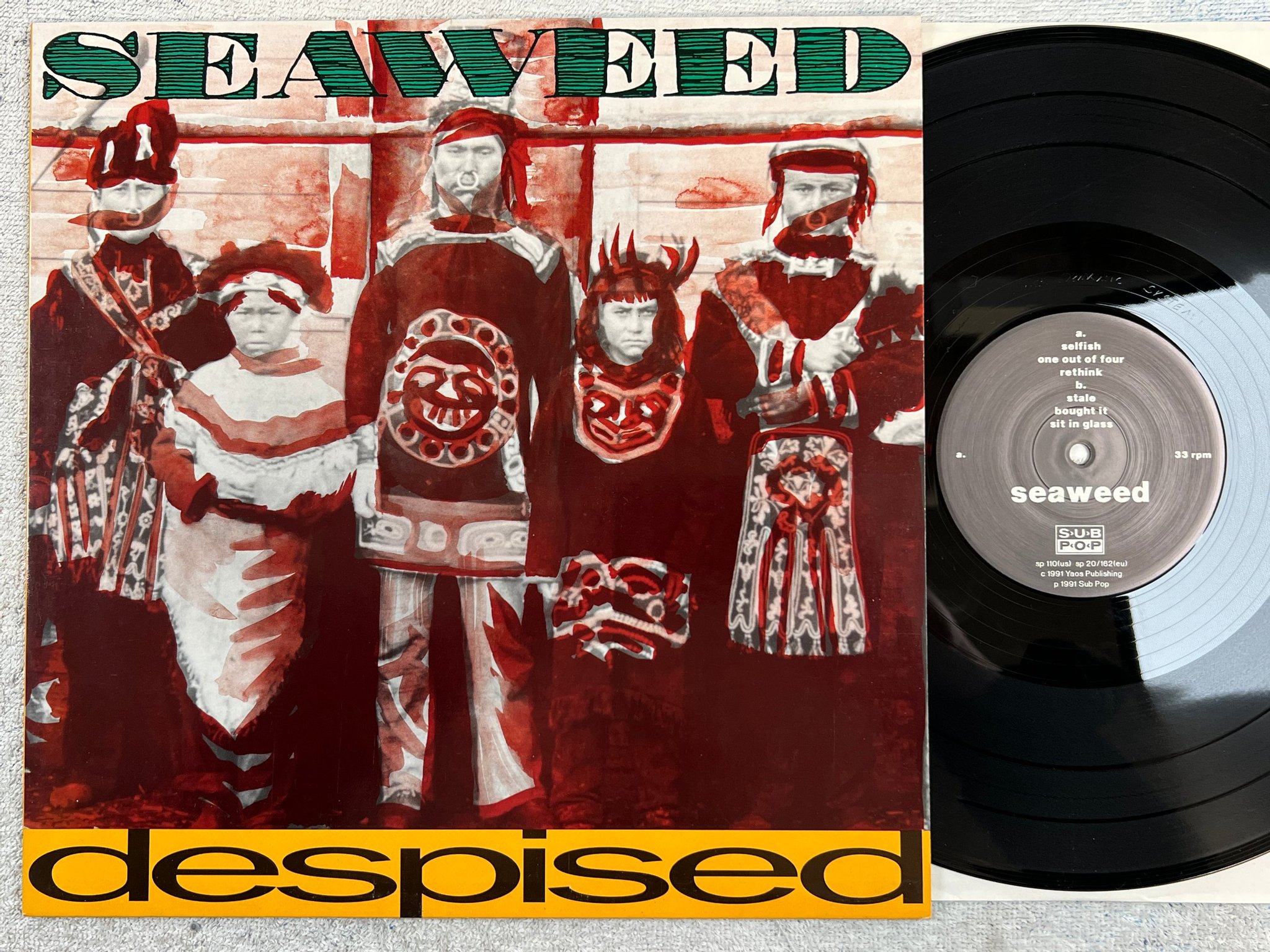 Omslagsbild för skivan SEAWEED Despised 12"EP -91 Ger SUB POP SP 20/162 grunge