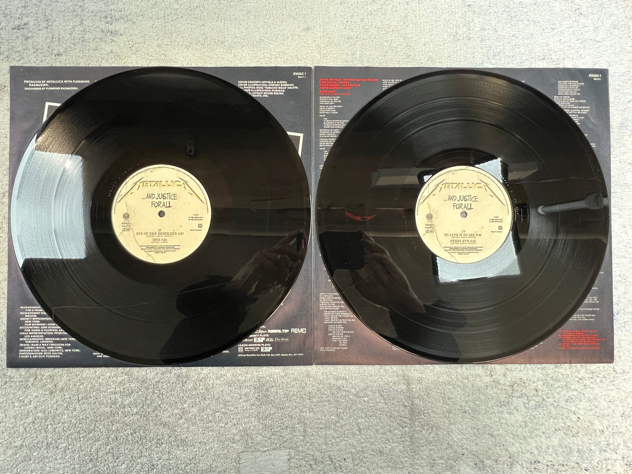 Omslagsbild för skivan METALLICA ...And Justice For All 2xLP -88 VERTIGO 836062-1