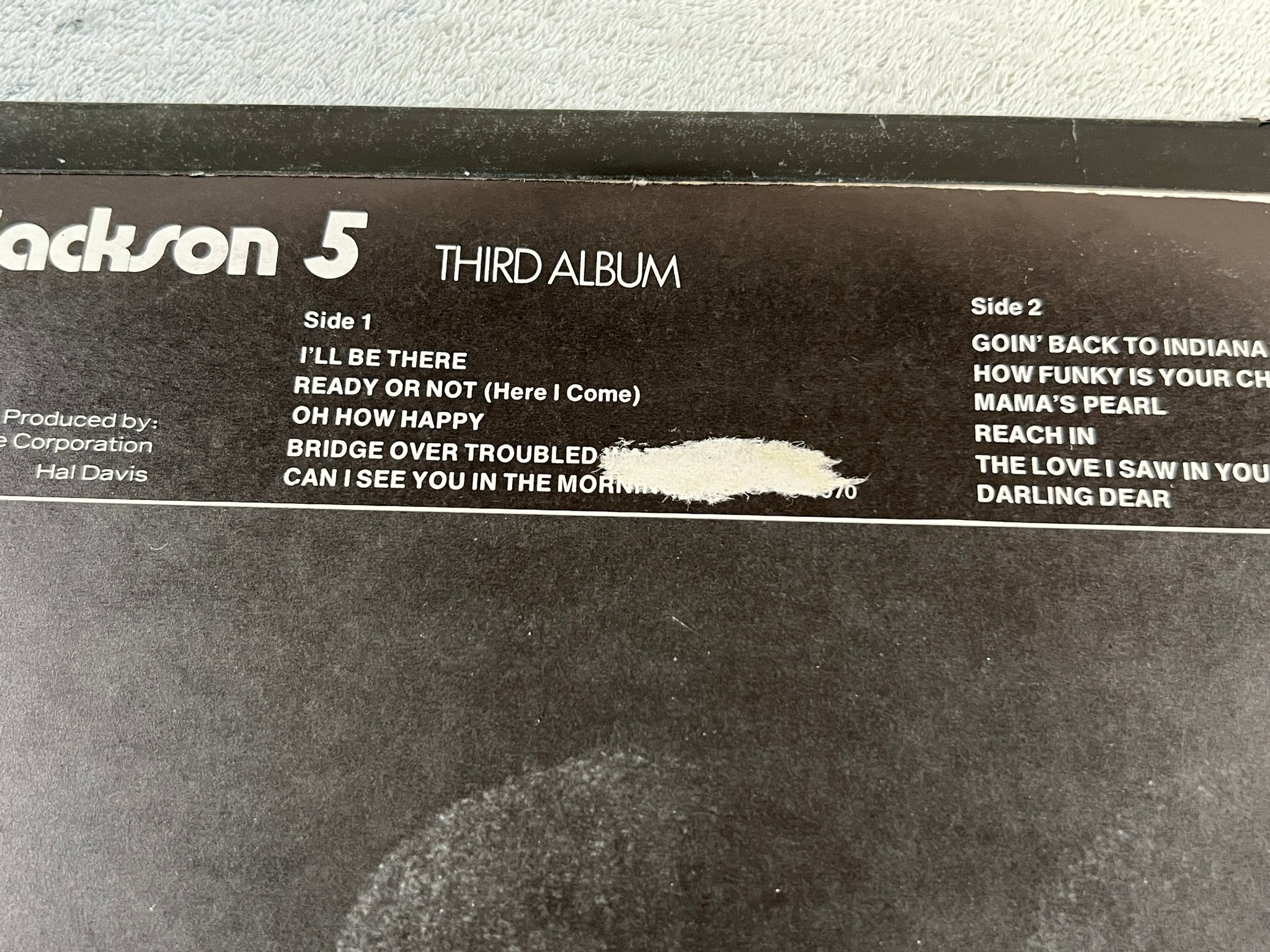 Omslagsbild för skivan THE JACKSON FIVE third album LP -70 UK TAMLA STML 11174