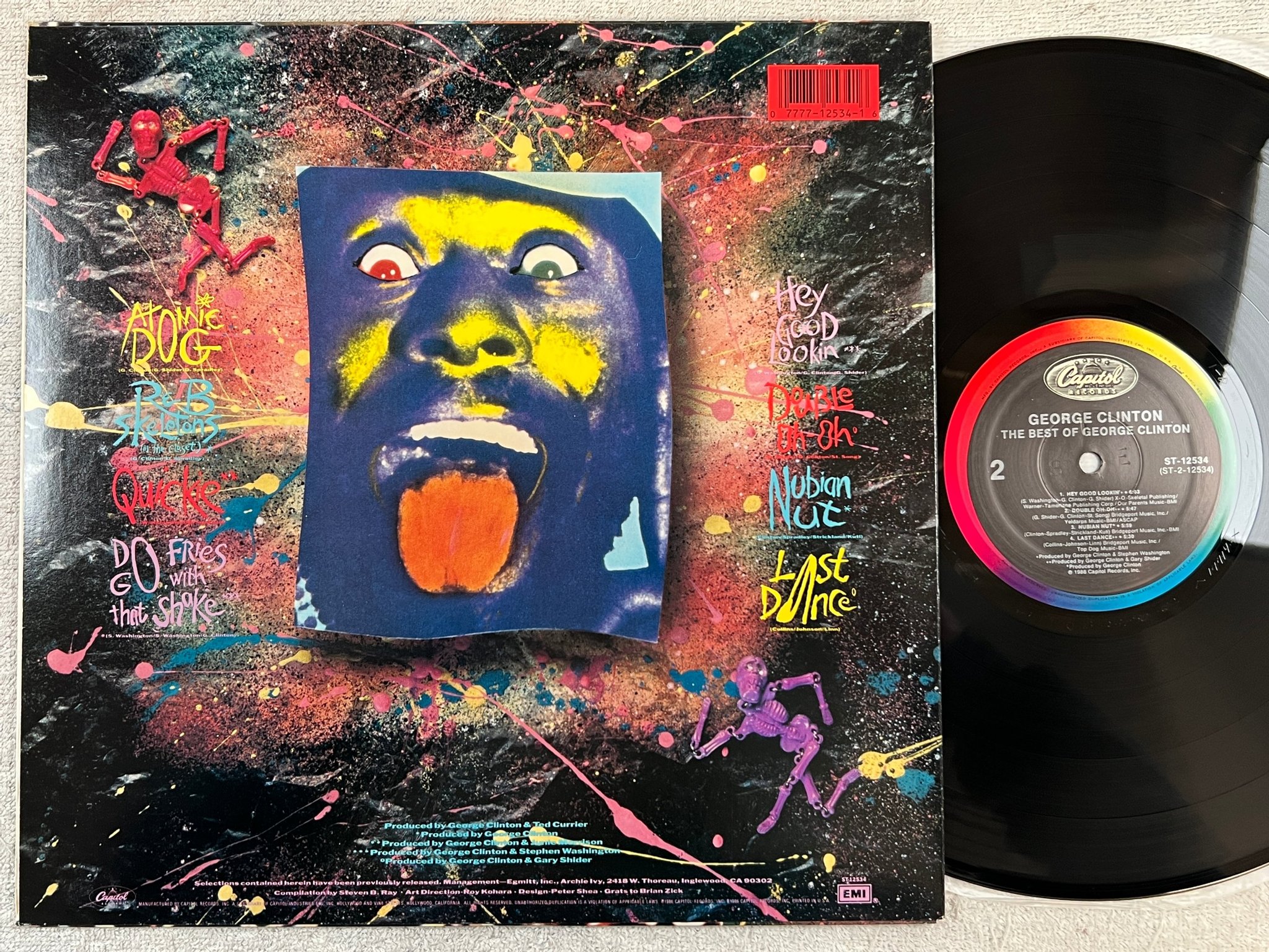 Omslagsbild för skivan GEORGE CLINTON the best of LP -86 US CAPITOL ST-12534 funk