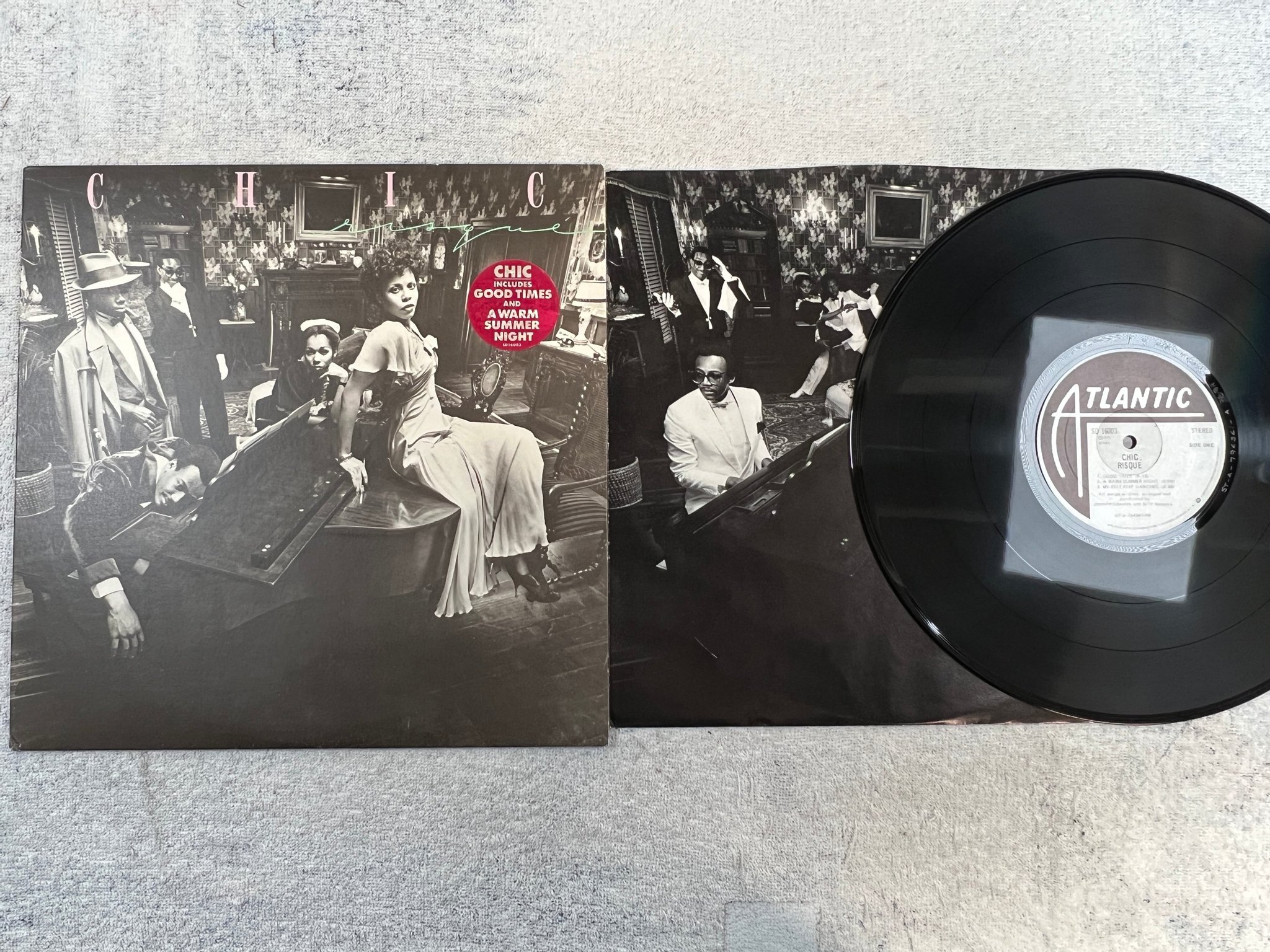 Omslagsbild för skivan CHIC risque LP -79 US ATLANTIC SD 16003 ""my forbidden lover"