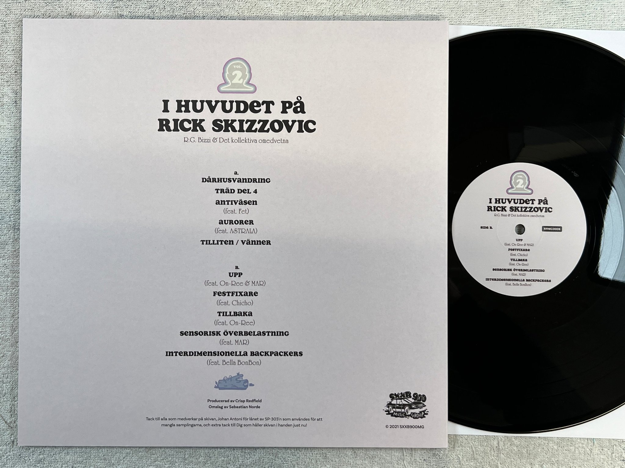 Omslagsbild för skivan R.G. BIZZI I huvudet på .. vol 2 LP 2022 Swe SXXB900MG – S9MG0008