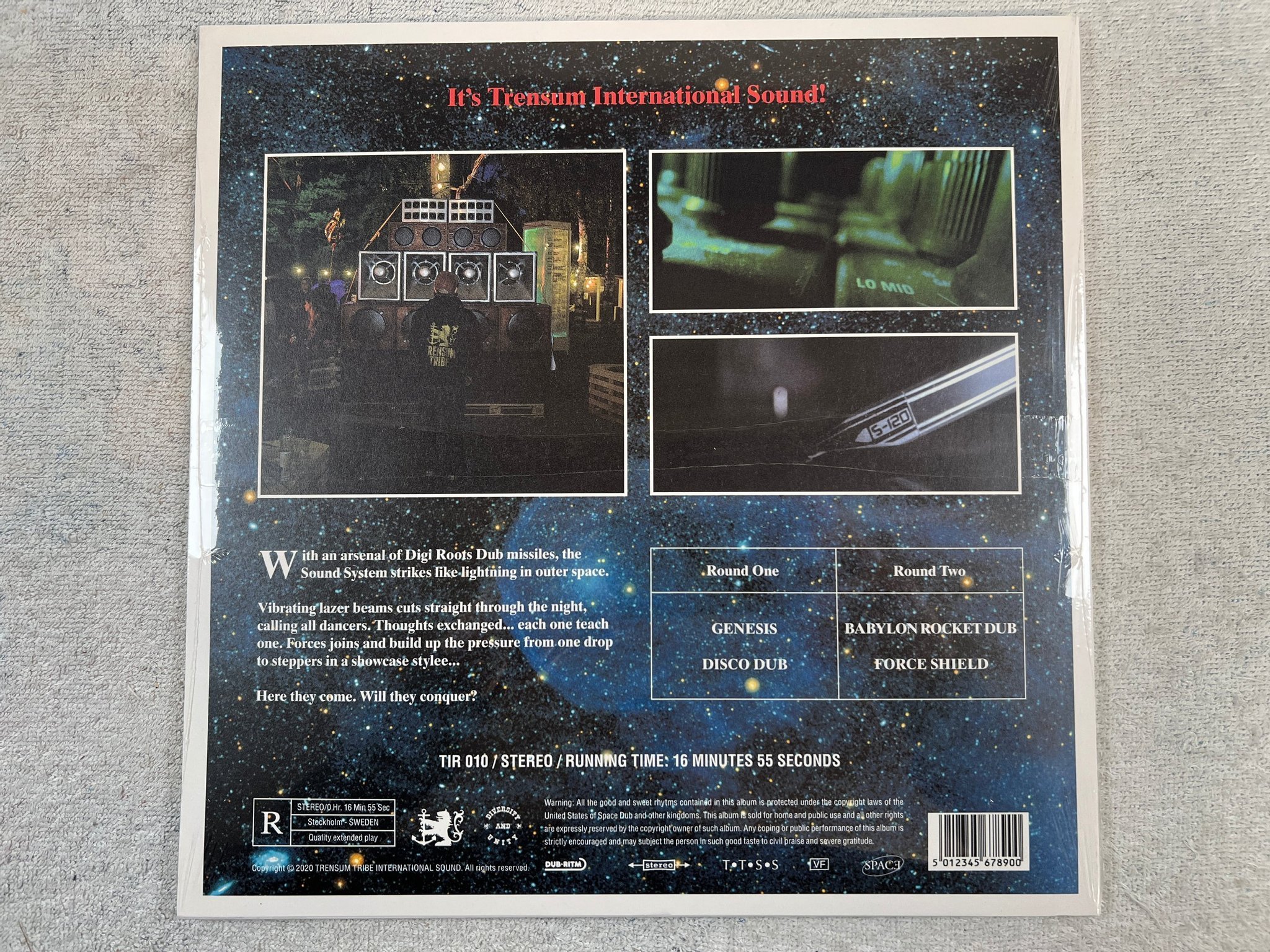 Omslagsbild för skivan TRENSUM TRIBE SoundsystemMusic Volume 1 12"EP 2021 dub STILL SEALED 