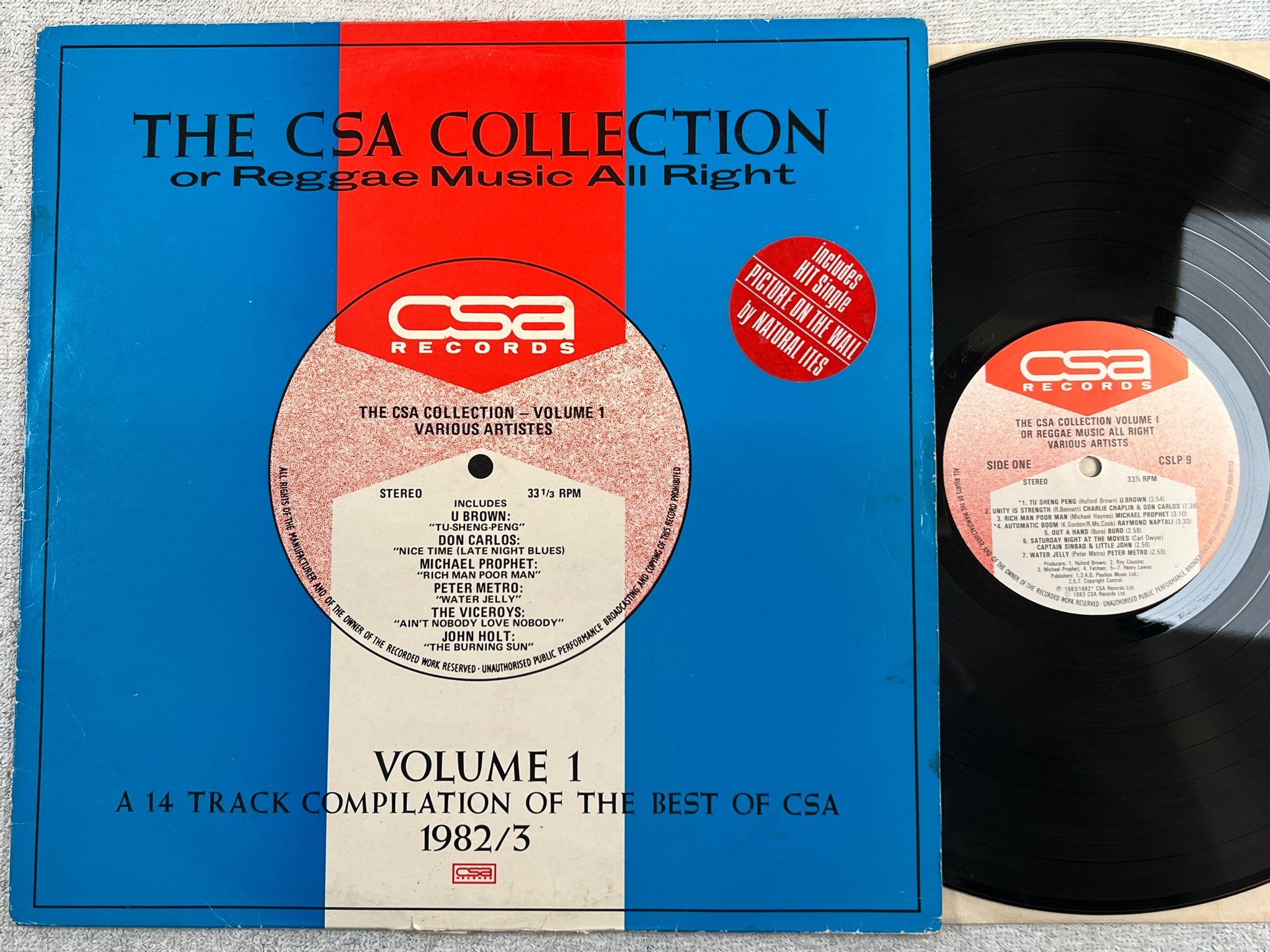 Omslagsbild för skivan V/A THE CSA COLLECTION VOL 1 LP UK CSLP 9 reggae 