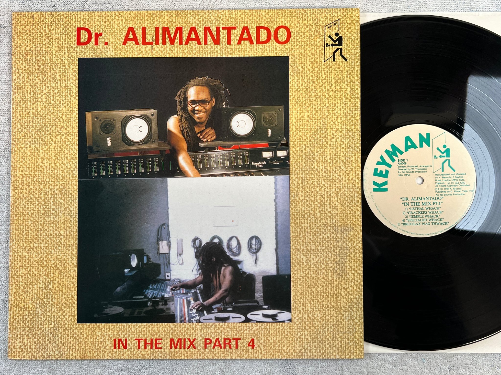 Omslagsbild för skivan DR ALIMANTADO in the mix pt4 LP -89 UK KEYMAN KM008