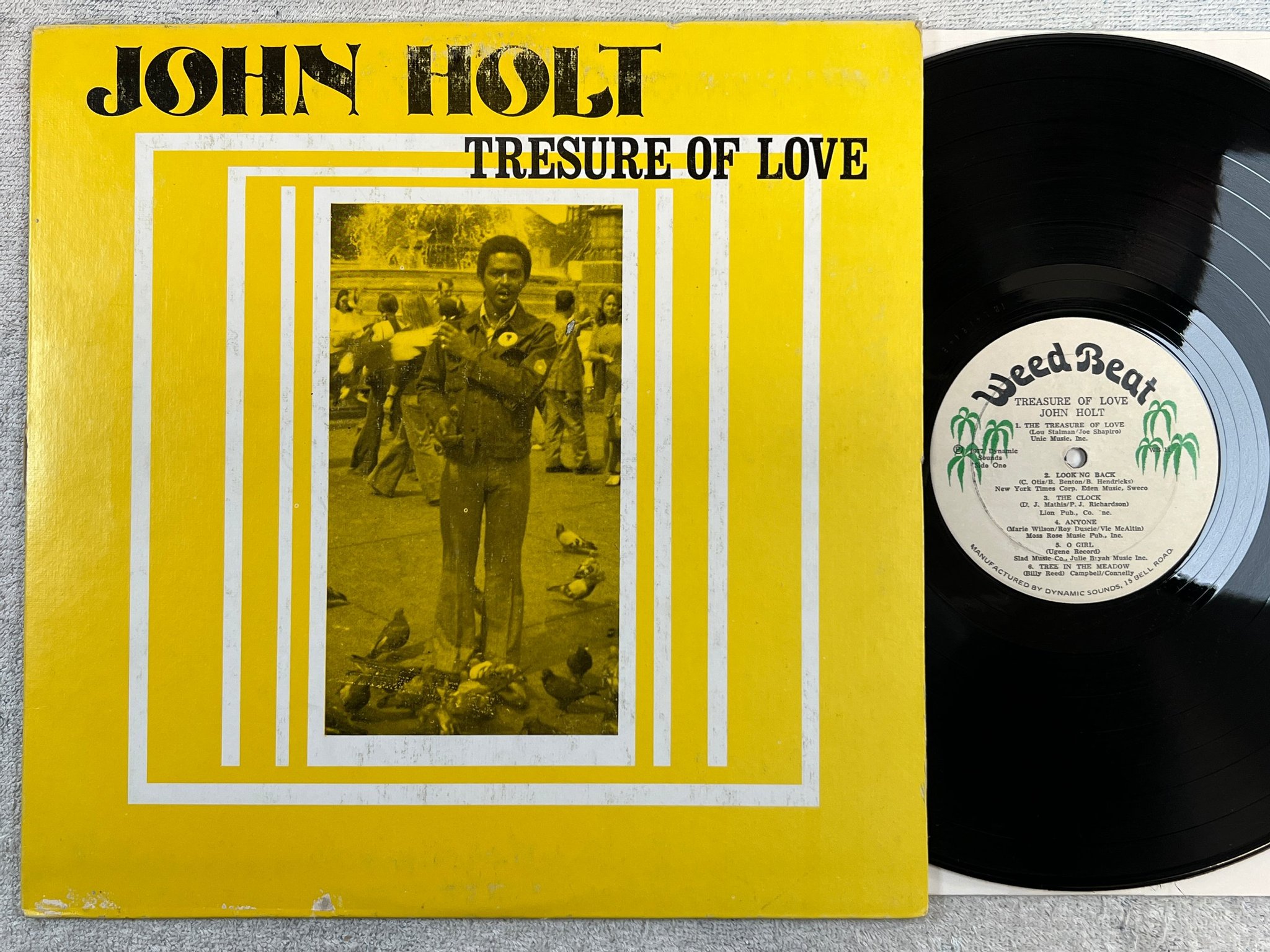 Omslagsbild för skivan JOHN HOLT treasure of love LP -77 Jamaica WEED BEAT reggae