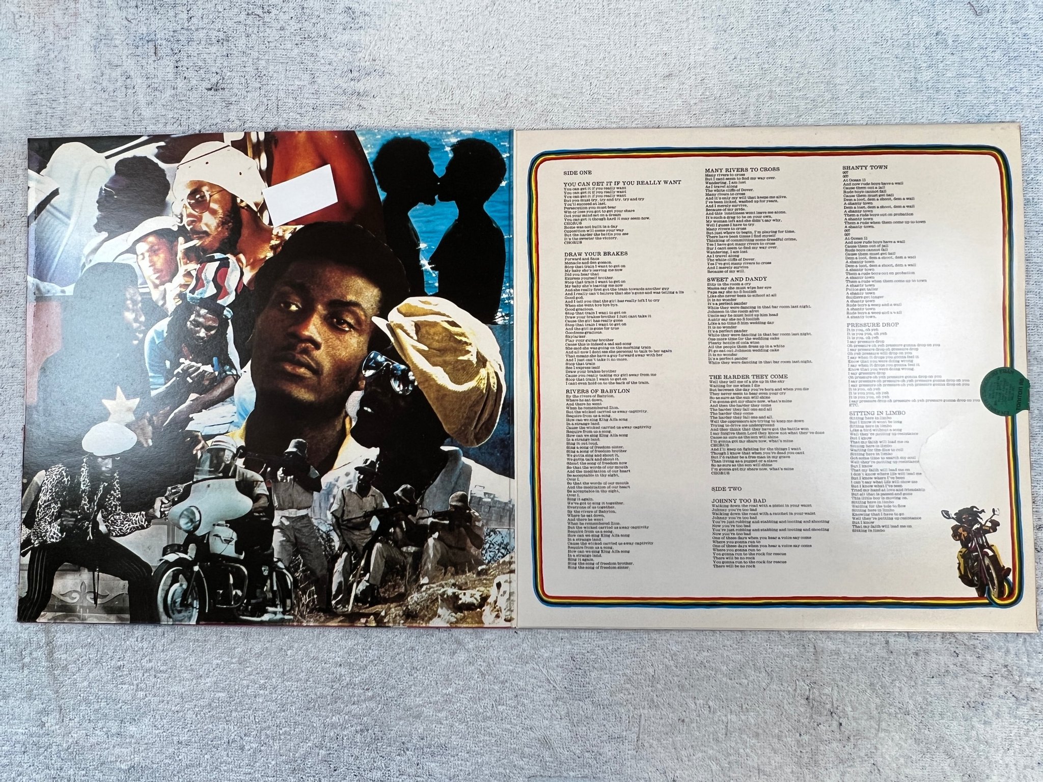 Omslagsbild för skivan JIMMY CLIFF + various THE HARDER THEY COME LP UK ISLAND ILPS 9202