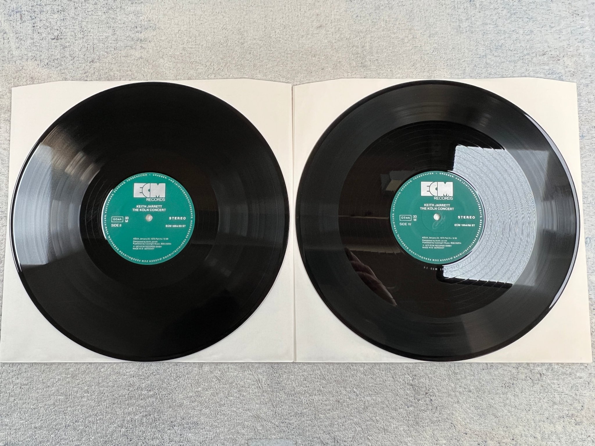 Omslagsbild för skivan KEITH JARRETT the KÖLN CONCERT 2xLP -75 ger ECM 1064