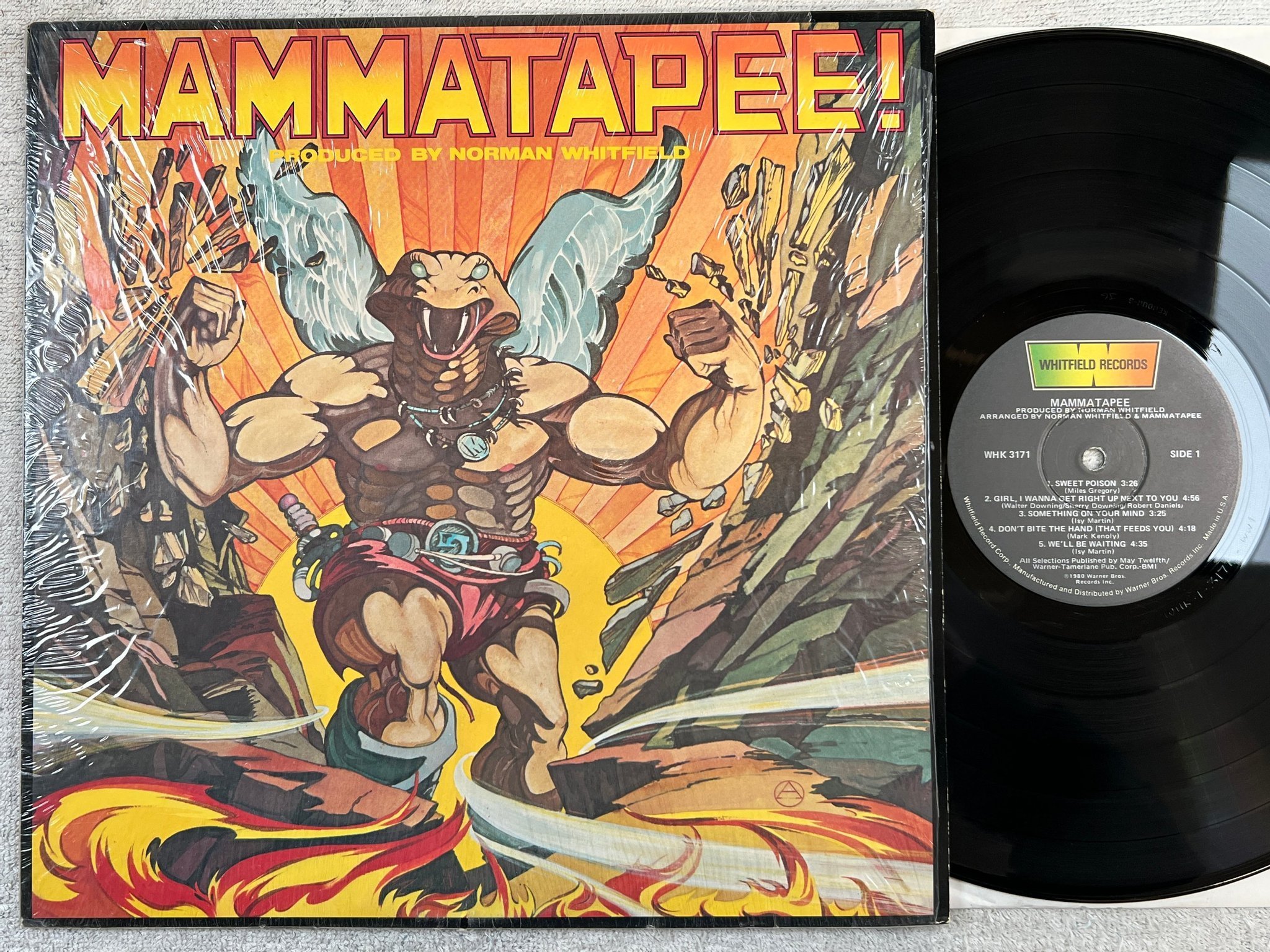 Omslagsbild för skivan MAMMATAPEE s/t LP -80 US WHITFIELD WHK 3171
