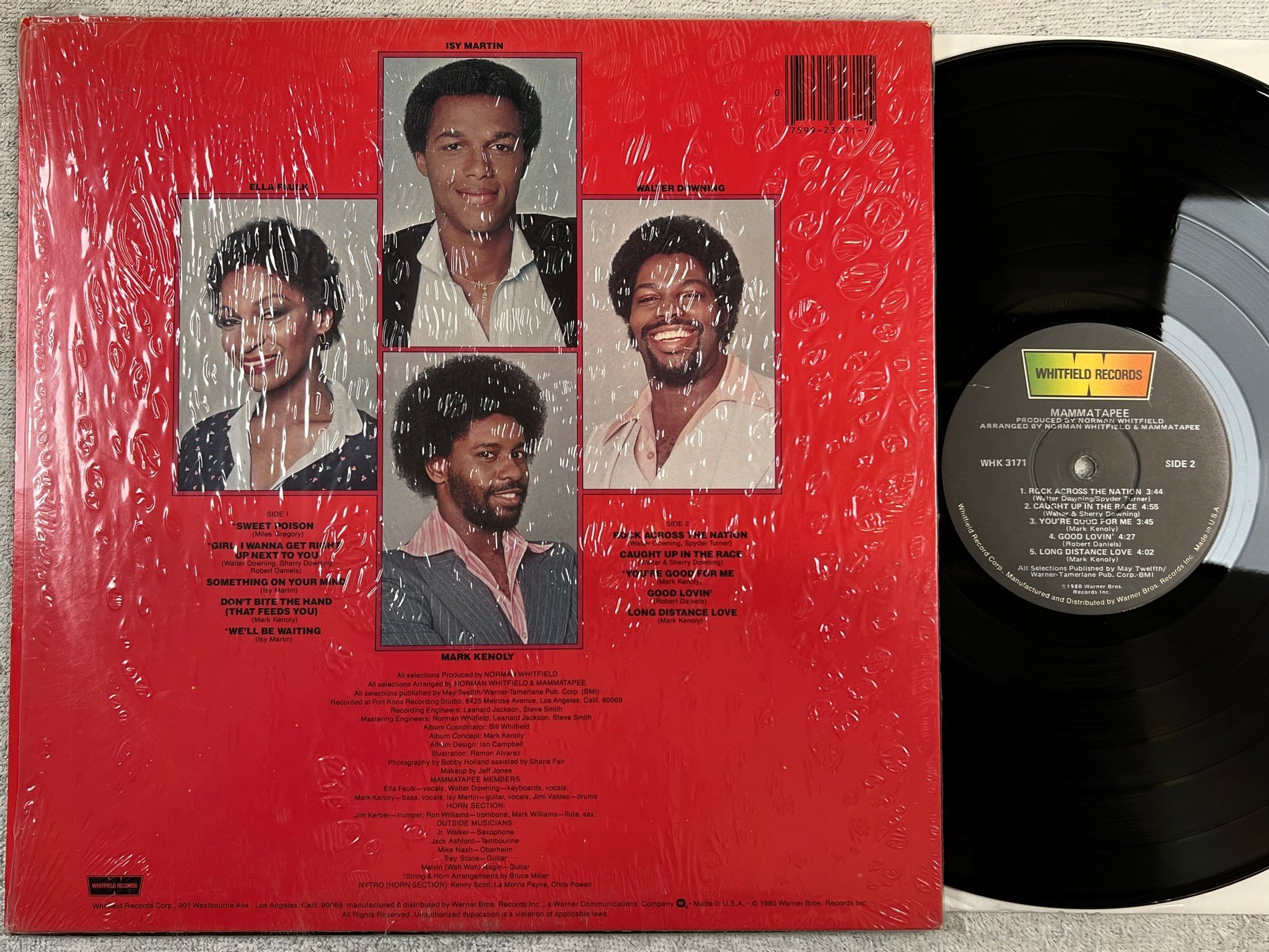 Omslagsbild för skivan MAMMATAPEE s/t LP -80 US WHITFIELD WHK 3171