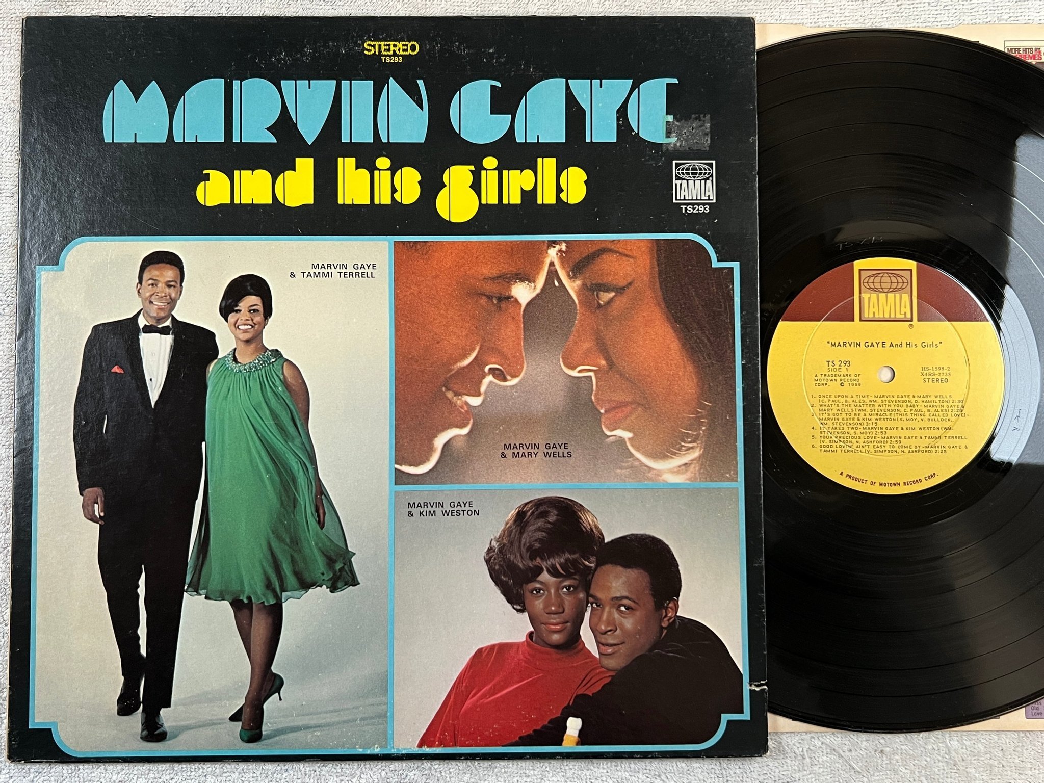 Omslagsbild för skivan MARVIN GAYE and his girls LP -69 US TAMLA TS 293 