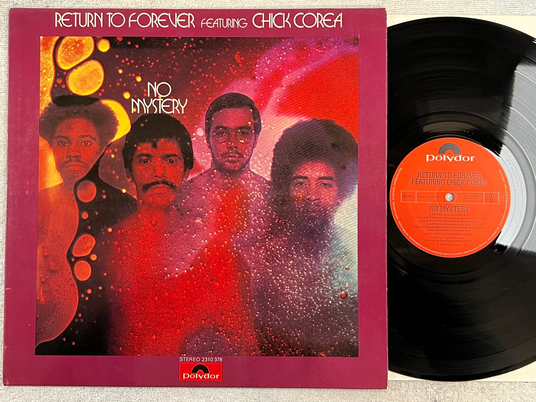 Omslagsbild för skivan RETURN TO FOREVER feat CHICK COREA no mystery LP -75 Ger POLYDOR 2310378