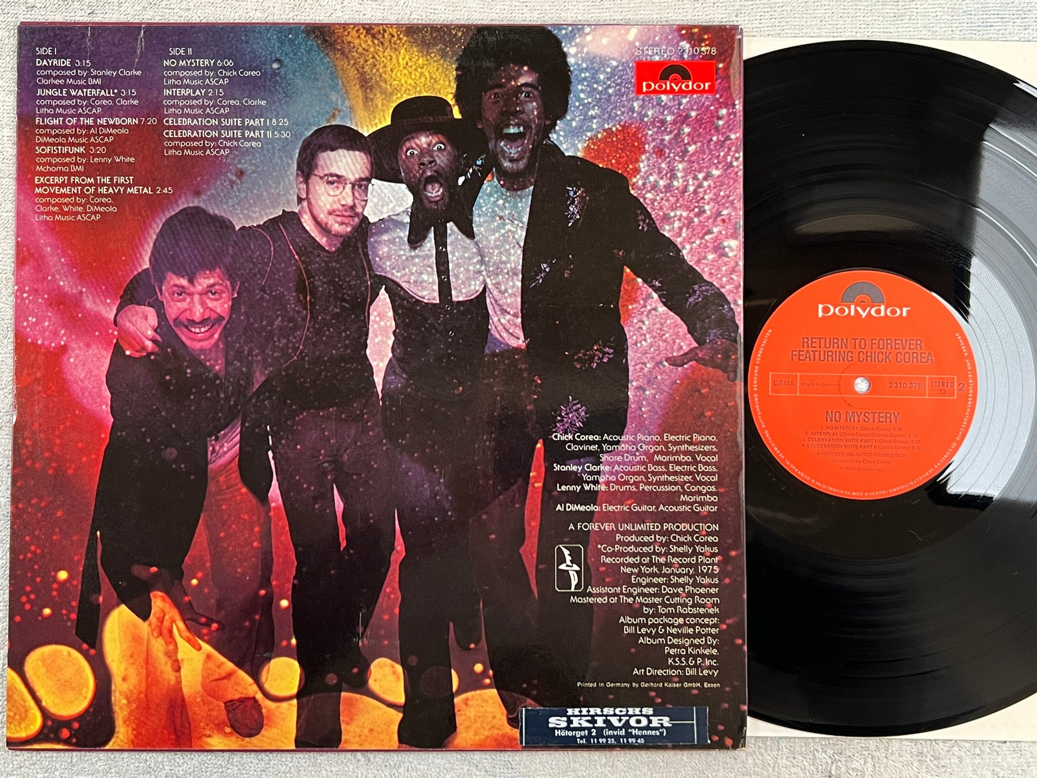 Omslagsbild för skivan RETURN TO FOREVER feat CHICK COREA no mystery LP -75 Ger POLYDOR 2310378