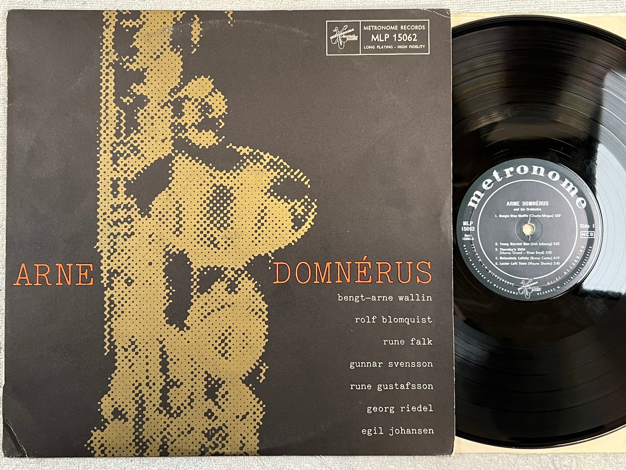Omslagsbild för skivan ARNE DOMNERUS s/t LP -61 Den METRONOME MLP 15062 ** rare **