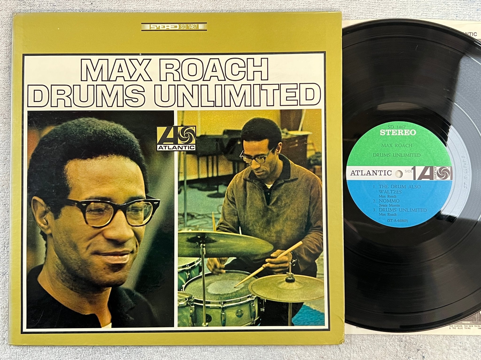 Omslagsbild för skivan MAX ROACH drums unlimited LP -66 US ATLANTIC SD 1467