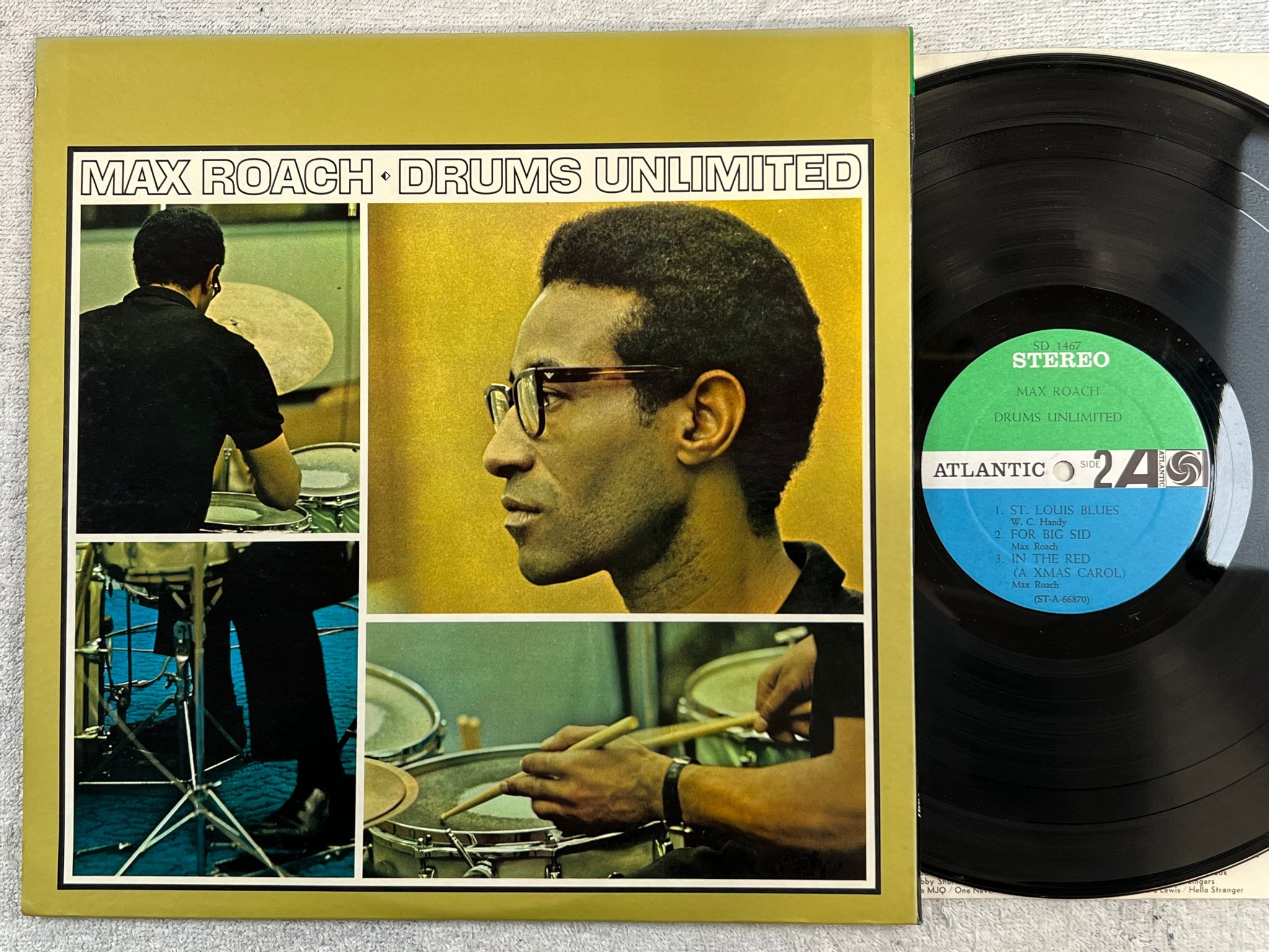 Omslagsbild för skivan MAX ROACH drums unlimited LP -66 US ATLANTIC SD 1467