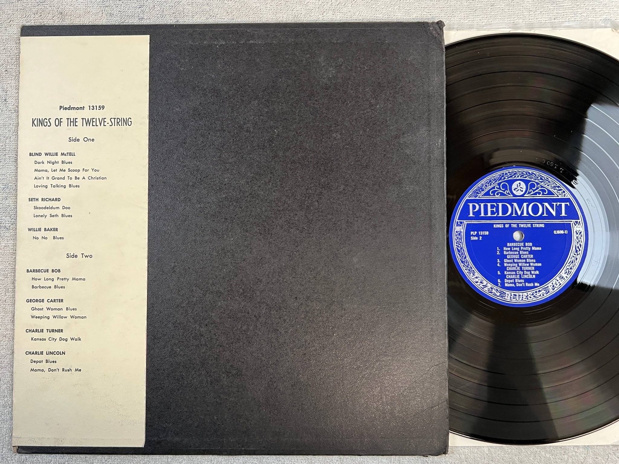 Omslagsbild för skivan V/A Kings Of The Twelve String LP -64 US piedmont PLP 13159 blues