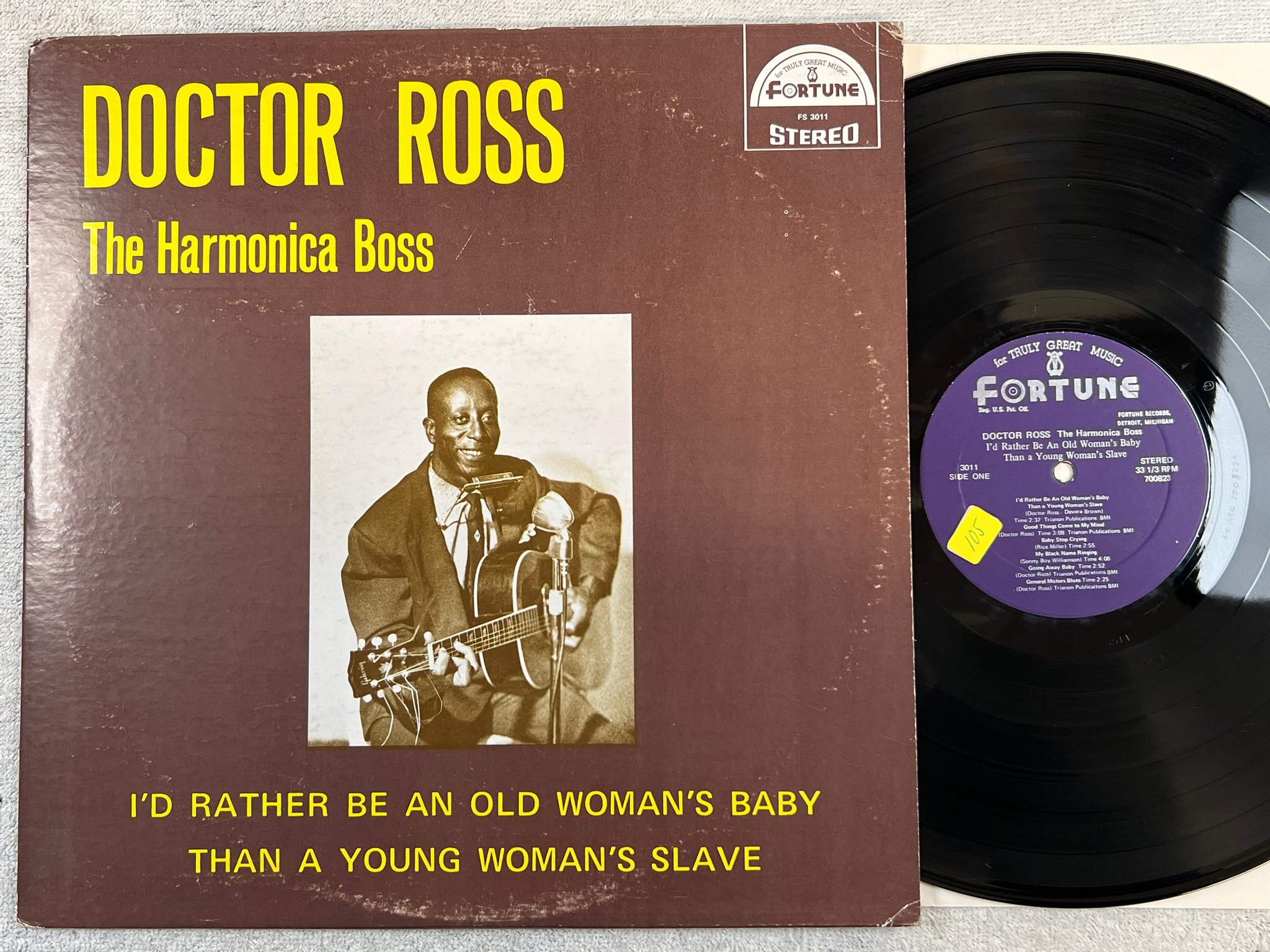 Omslagsbild för skivan DOCTOR ROSS I'd Rather Be An Old Woman's Baby LP -70 US FORTUNE 700823 ** rare *