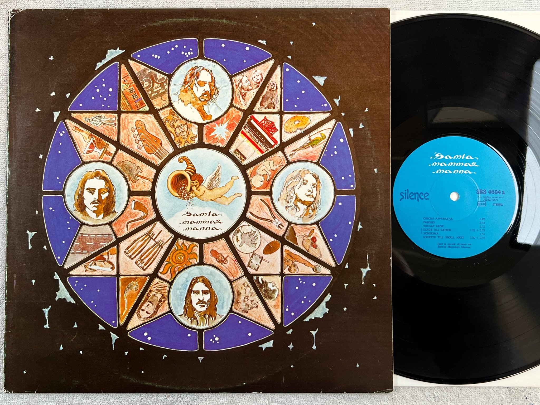 Omslagsbild för skivan SAMLA MAMMAS MANNA s/t LP -70 SILENCE SRS 4604 