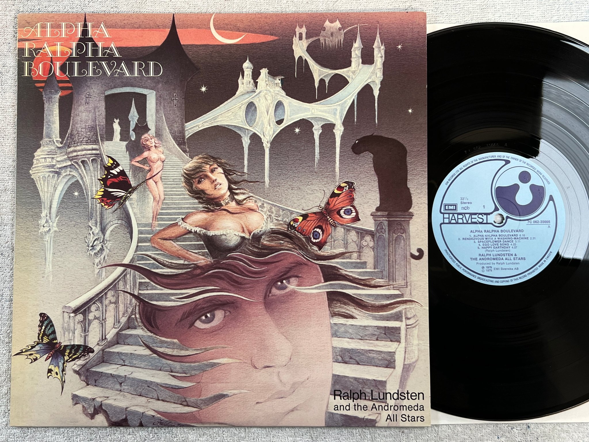 Omslagsbild för skivan RALPH LUNDTEN & THE ANDROMEDA ALL STARS alpha ralpha boulevard LP -79 7C-062-356