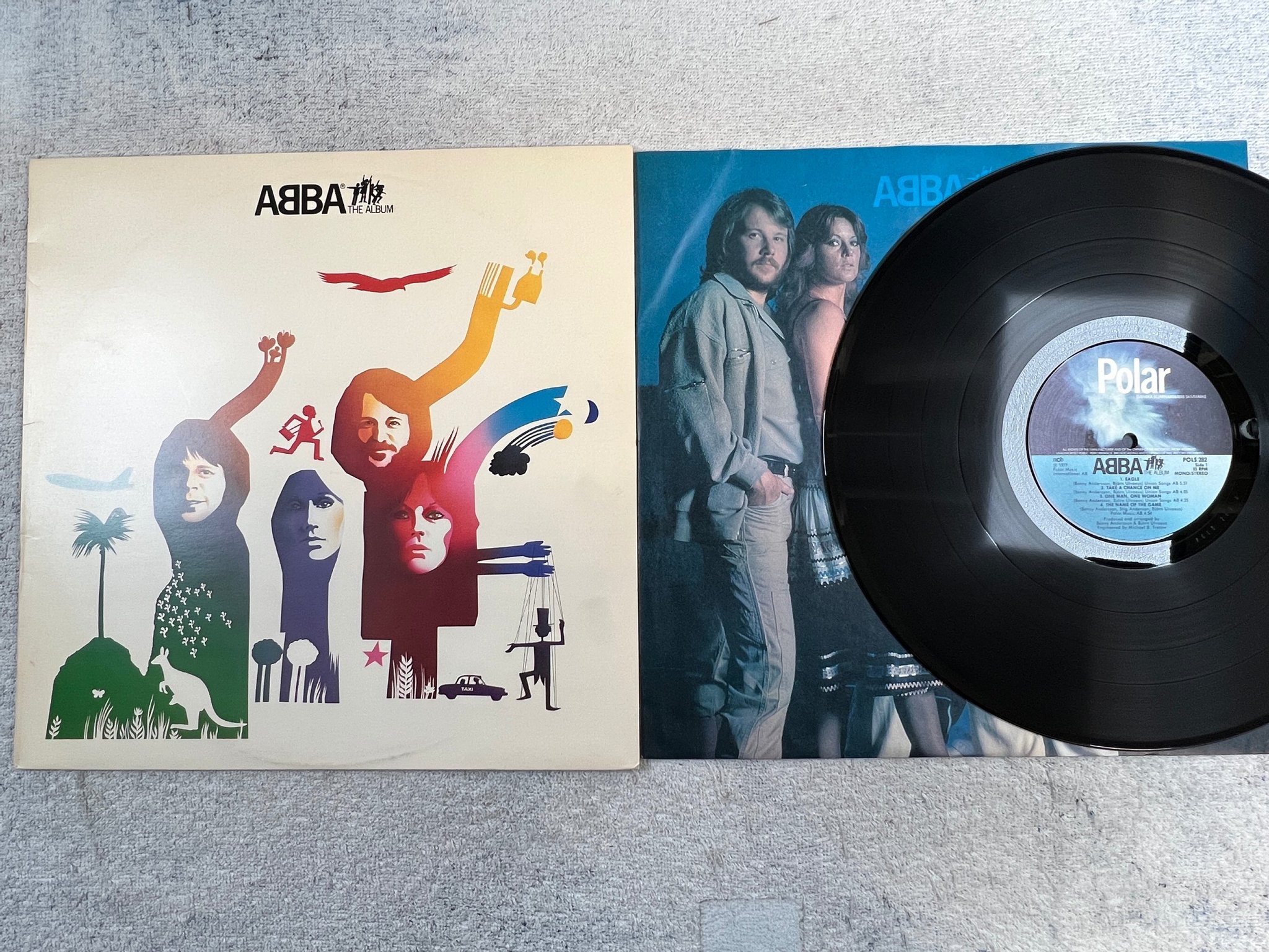 Omslagsbild för skivan ABBA the album LP -77 Swe POLAR POLS 282