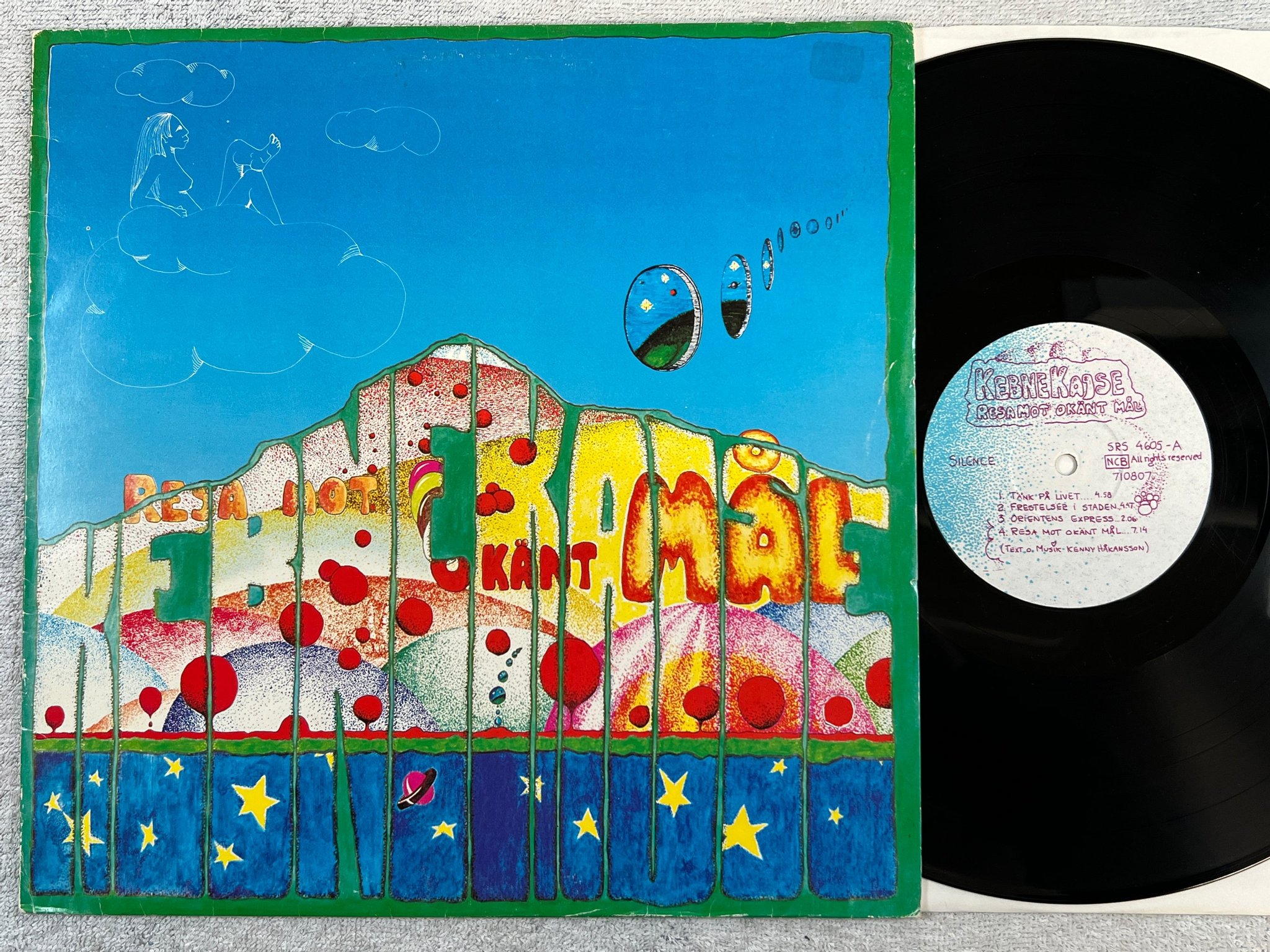 Omslagsbild för skivan KEBNEKAJSE resa mot okänt mål LP -71 Swe SILENCE SRS 4605