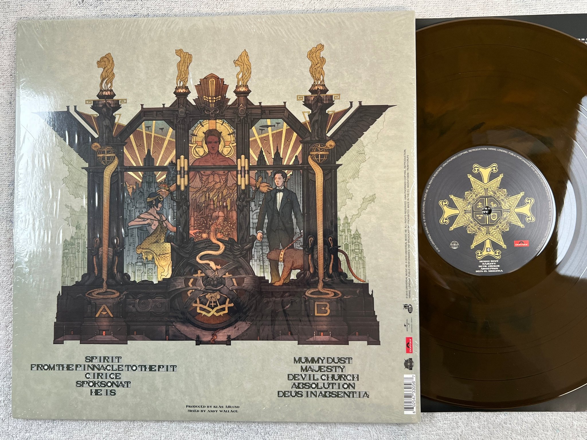 Omslagsbild för skivan GHOST Meliora LP 2015 UNIVERSAL 060254733056 bronze edition 
