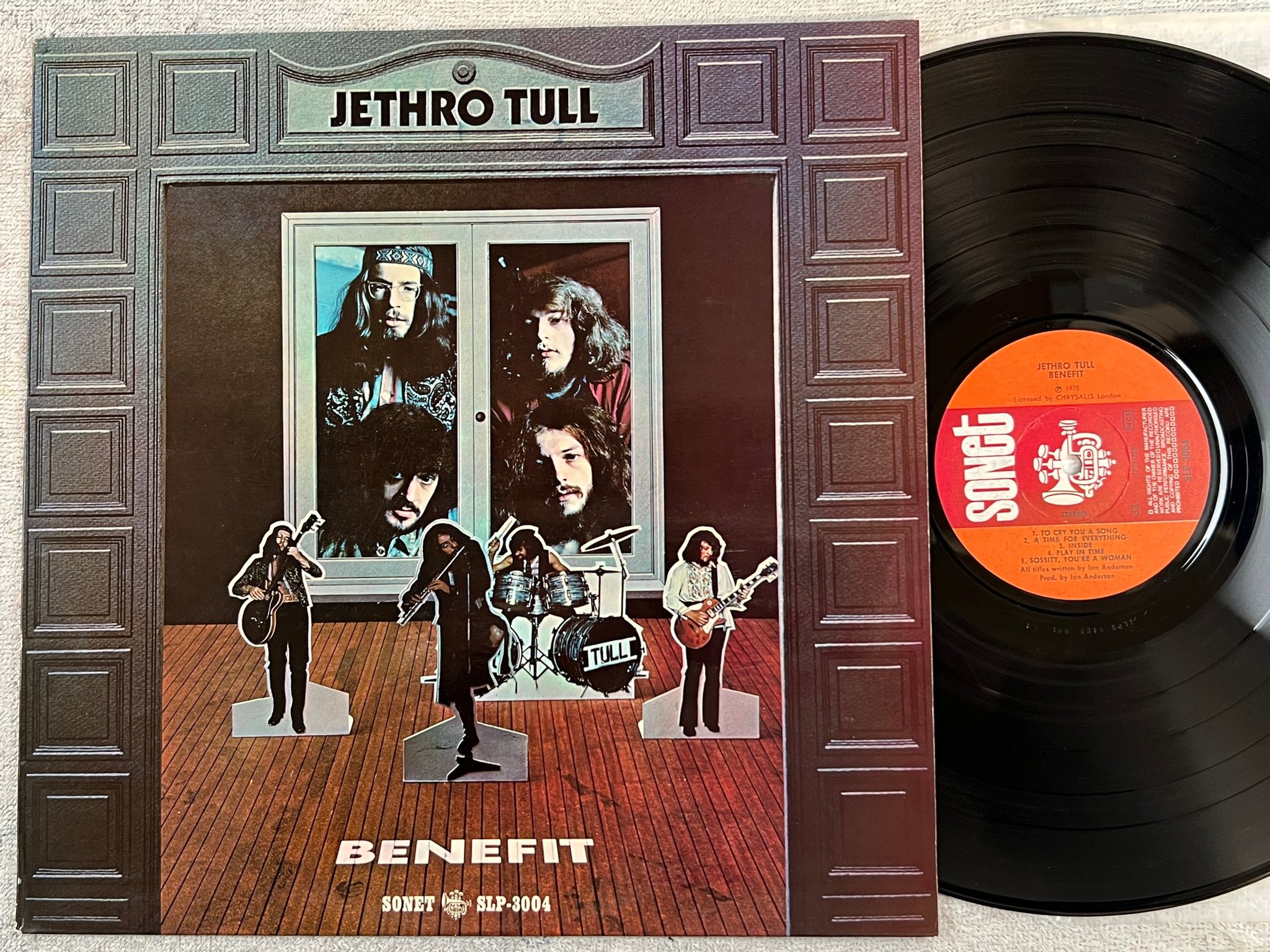 Omslagsbild för skivan JETHRO TULL benefit LP -70 SONET SLP-3004