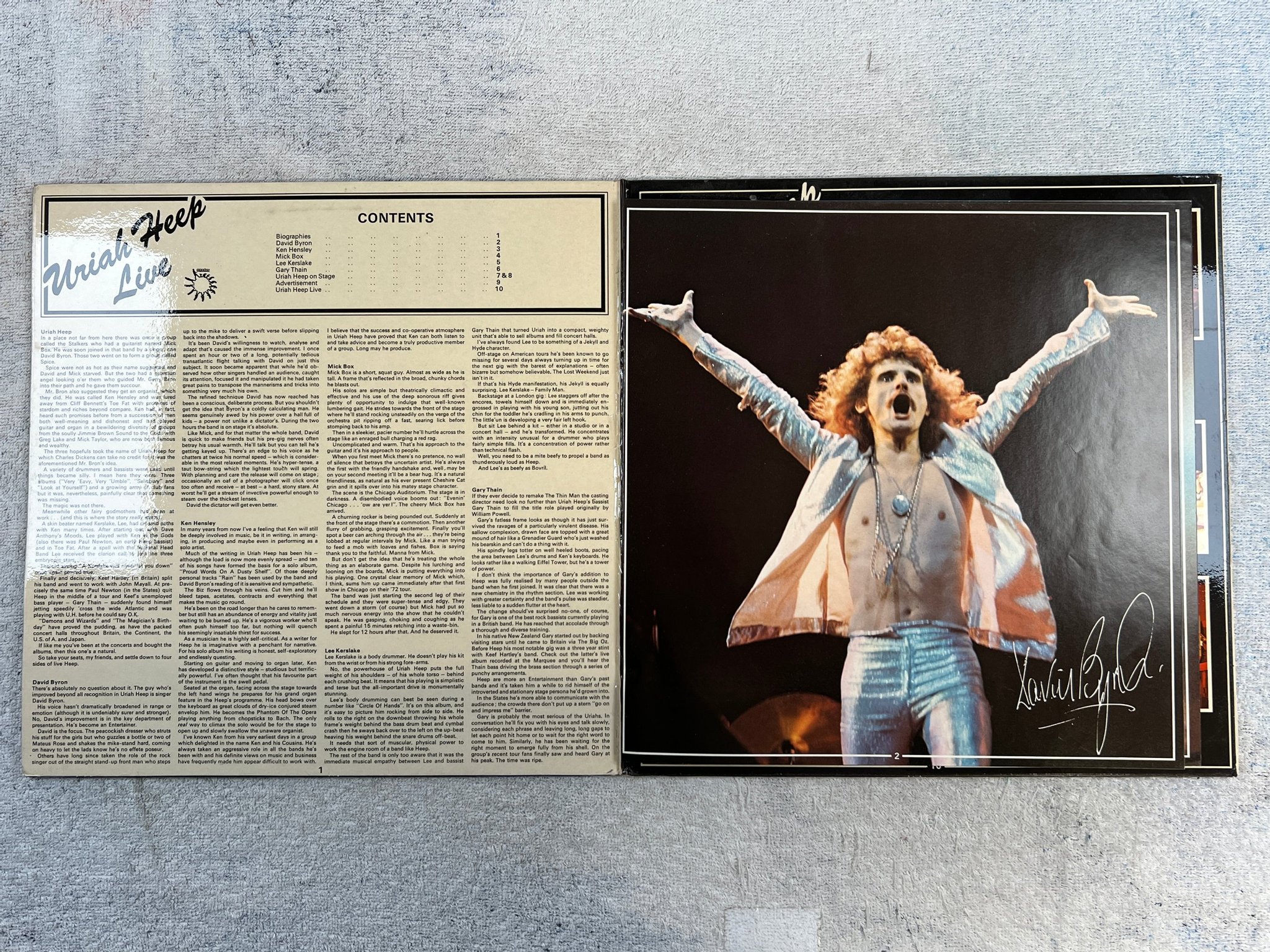 Omslagsbild för skivan URIAH HEEP live 2xLP -73  BRONZE ILSD-1