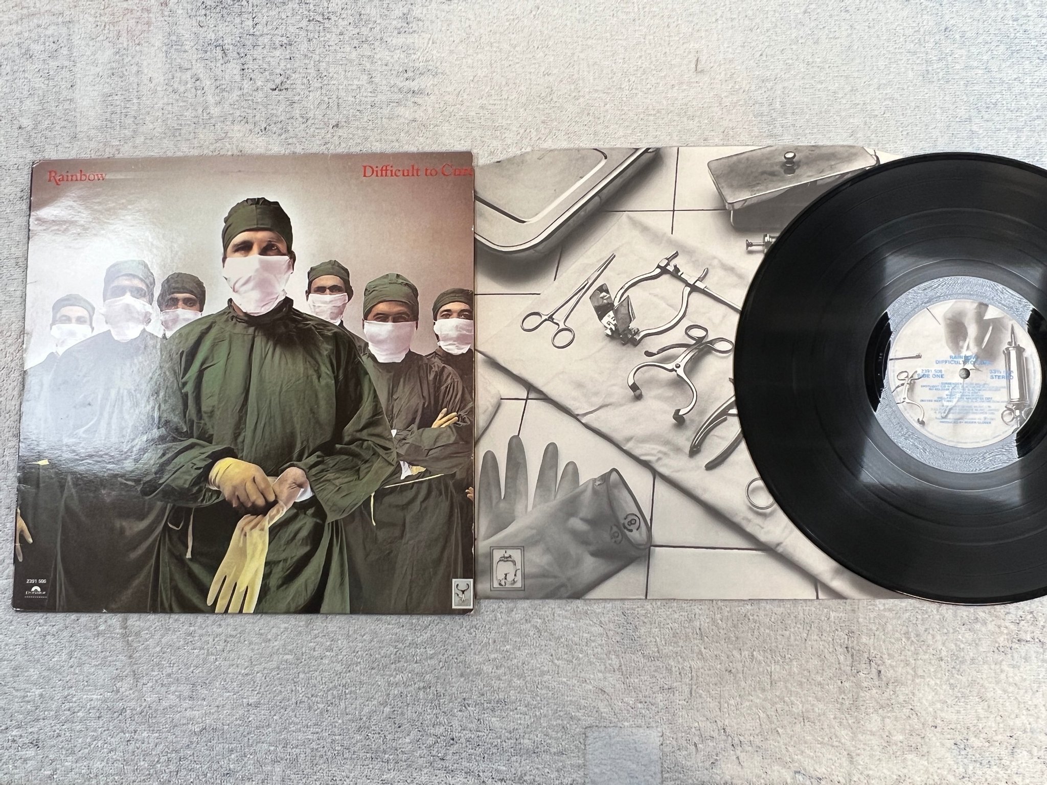 Omslagsbild för skivan RAINBOW difficult to cure LP -81 POLYDOR 2391 506