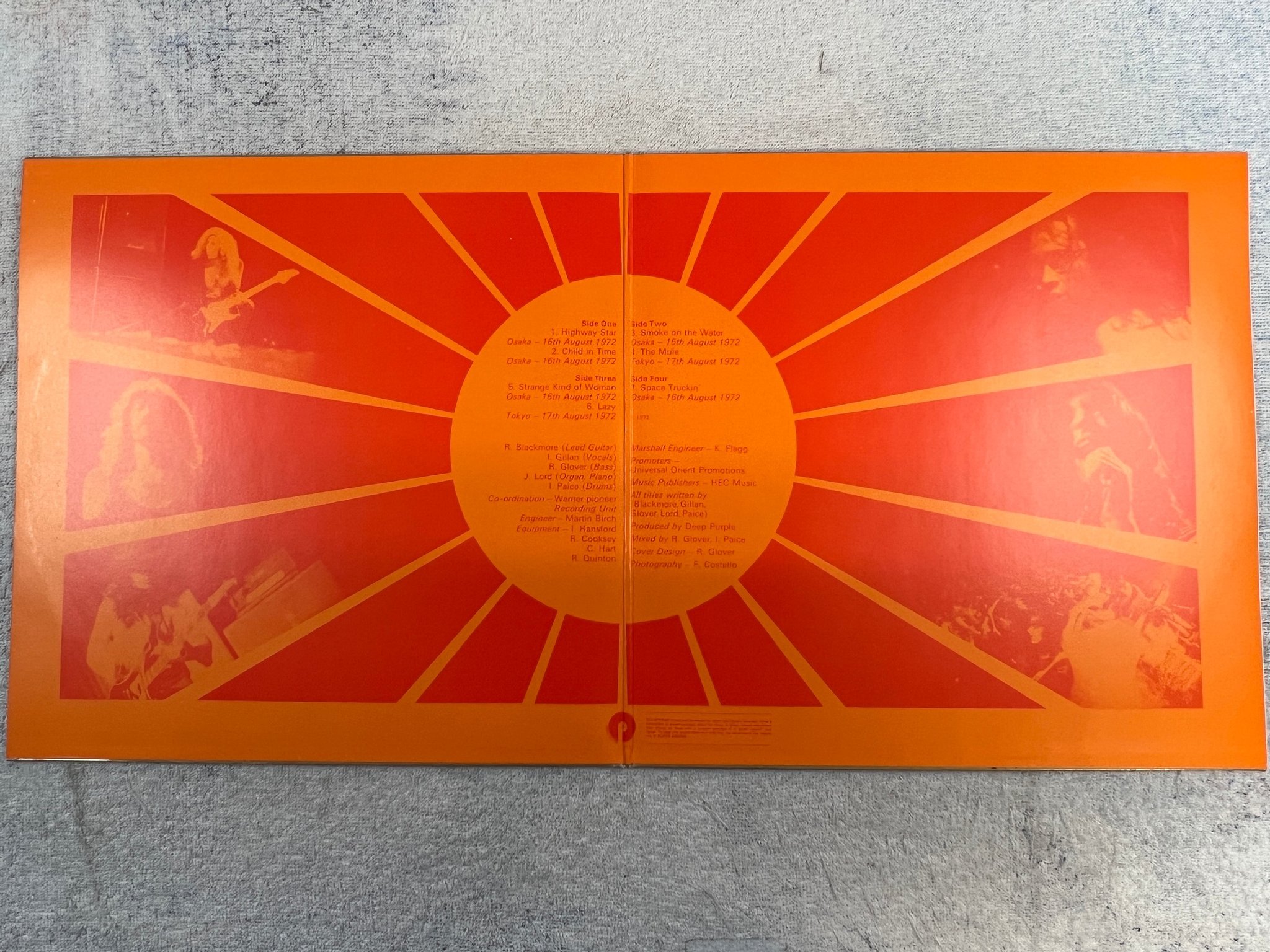 Omslagsbild för skivan DEEP PURPLE made in Japan 2xLP EEC PURPLE 1A 138-93915