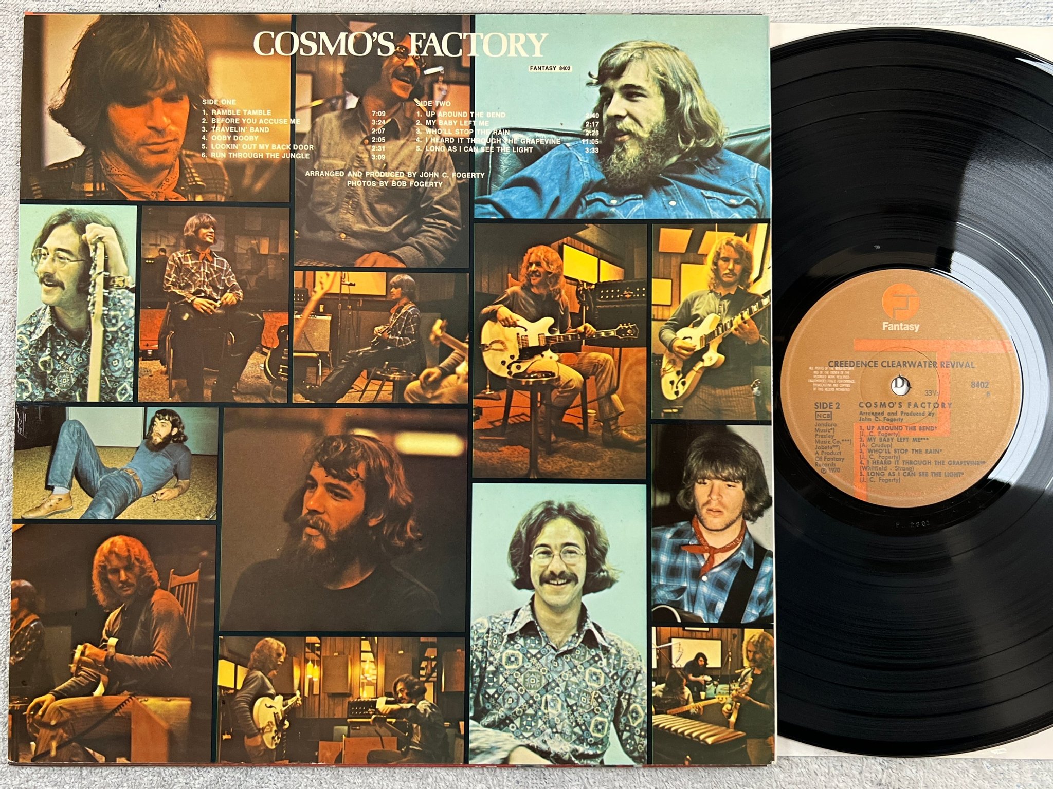 Omslagsbild för skivan CREEDENCE CLEARWATER REVIVAL cosmo's factory LP -70 ncb FANTASY 8402