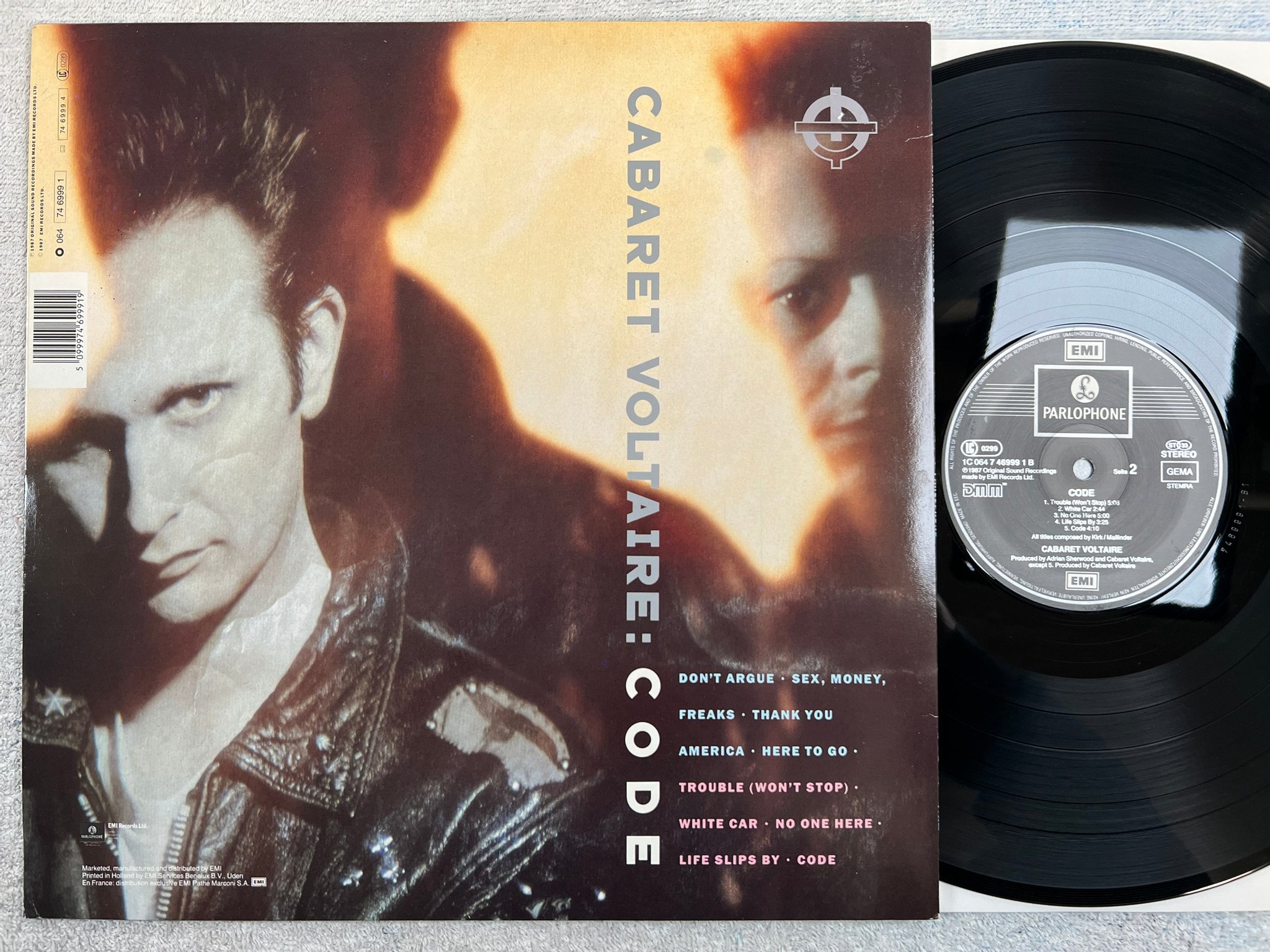 Omslagsbild för skivan CABARET VOLTAIRE code LP -87 EEC PARLOPHONE 1C 0647469991