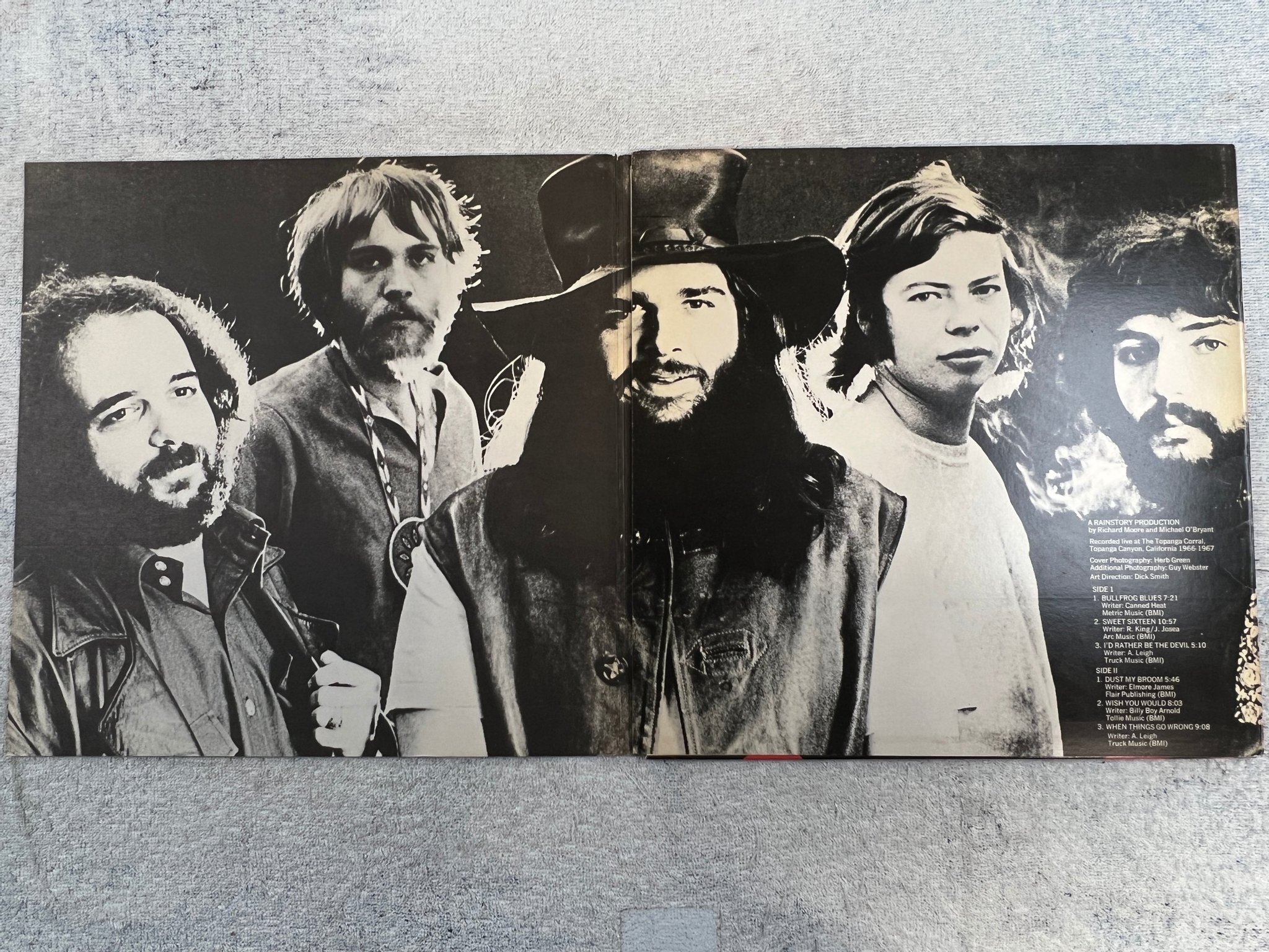 Omslagsbild för skivan canned heat Live At Topanga Corral LP -70 US WAND WDS 693 stereomonic