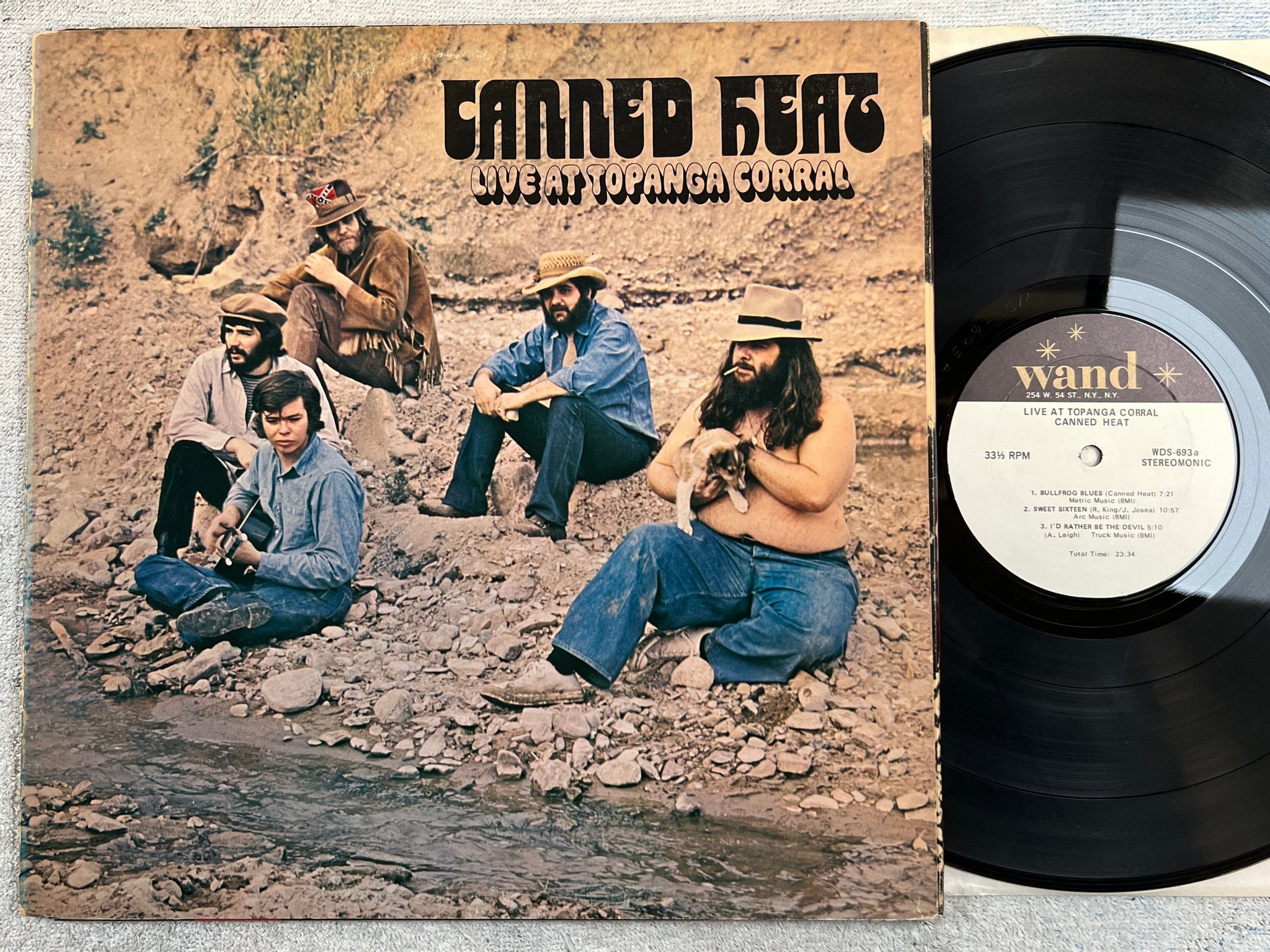 Omslagsbild för skivan canned heat Live At Topanga Corral LP -70 US WAND WDS 693 stereomonic