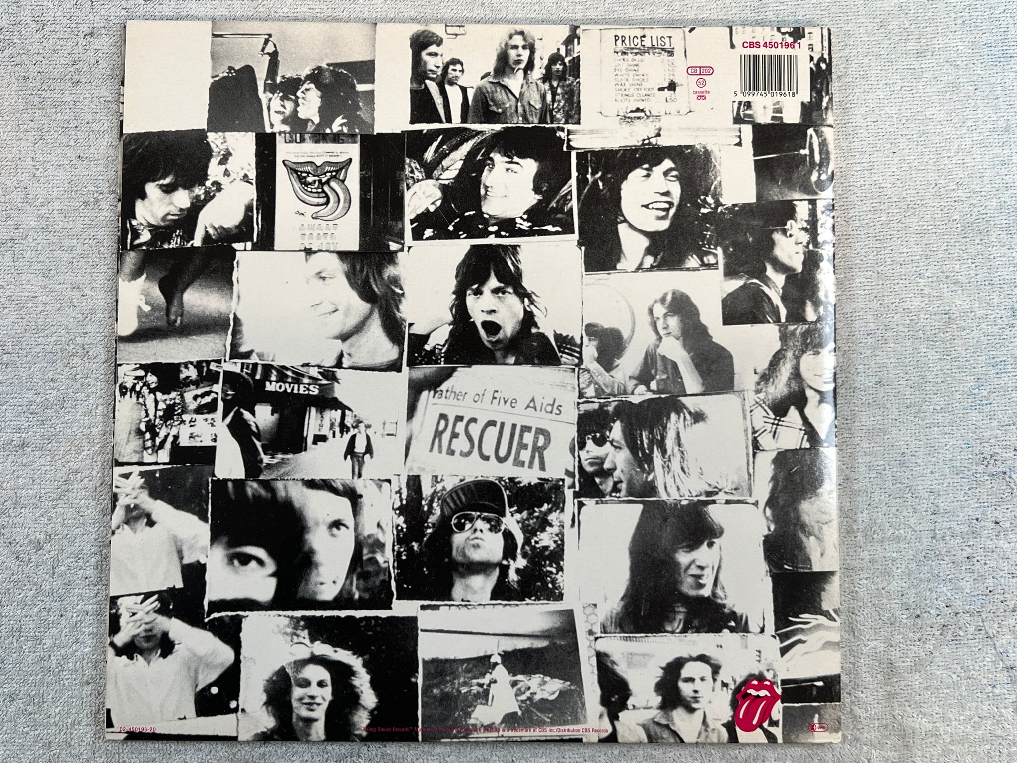 Omslagsbild för skivan ROLLING STONES exile on main st 2xLP -72 Hol CBS 4501961