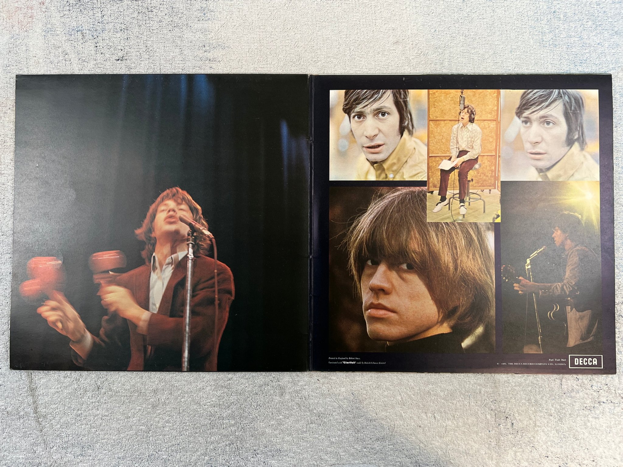 Omslagsbild för skivan ROLLING STONES big hits LP UK DECCA TXS 101 