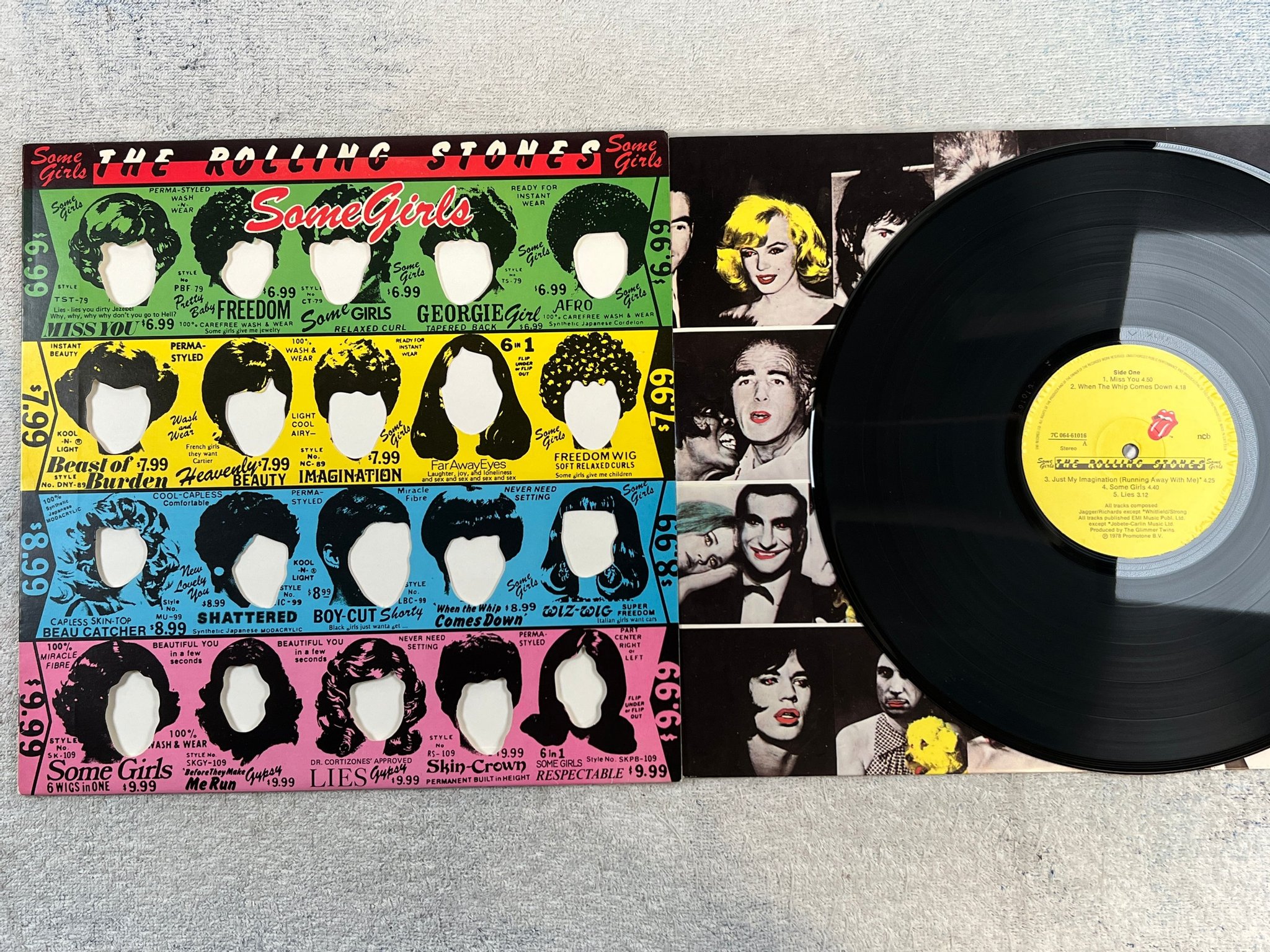 Omslagsbild för skivan ROLLING STONES some girls LP -78 ncb 7C 064-61016