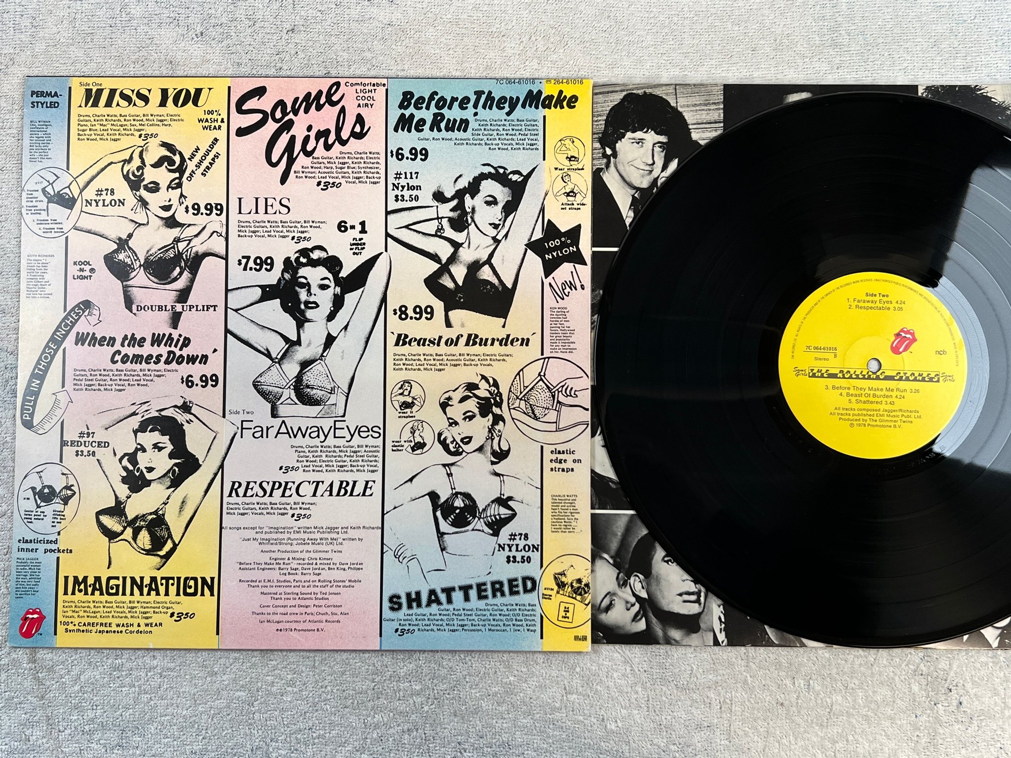 Omslagsbild för skivan ROLLING STONES some girls LP -78 ncb 7C 064-61016