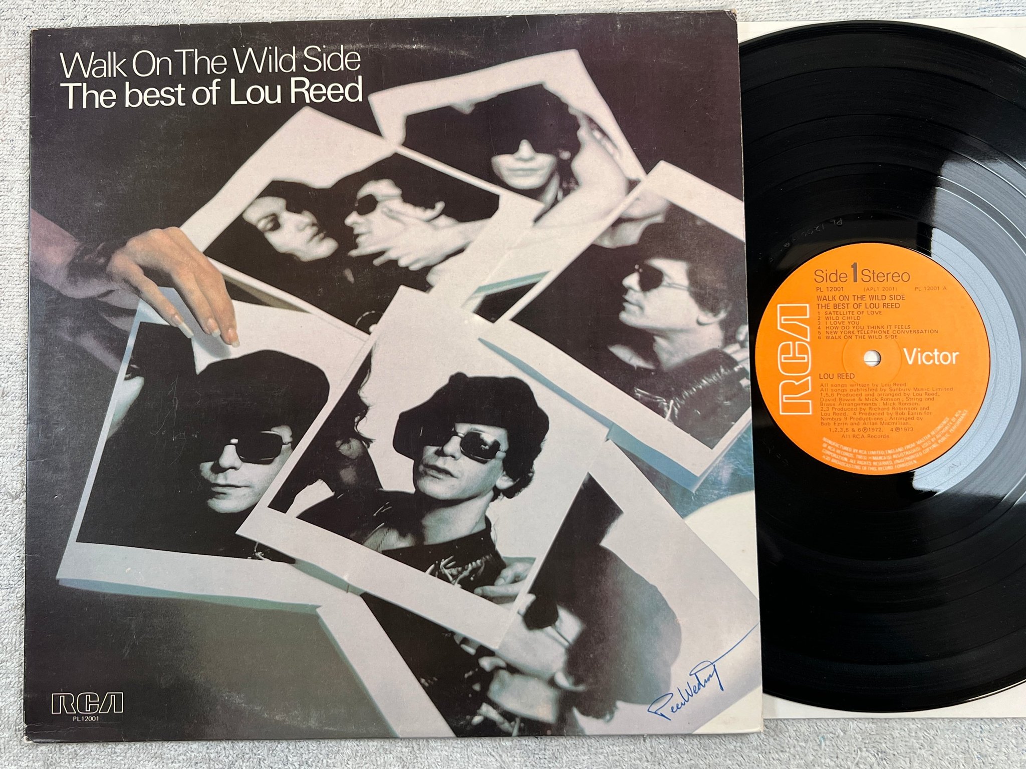 Omslagsbild för skivan LOU REED the best of LP UK RCA PL 12001
