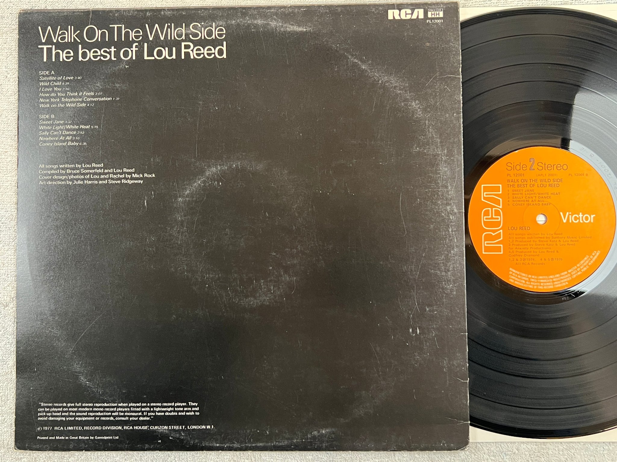 Omslagsbild för skivan LOU REED the best of LP UK RCA PL 12001