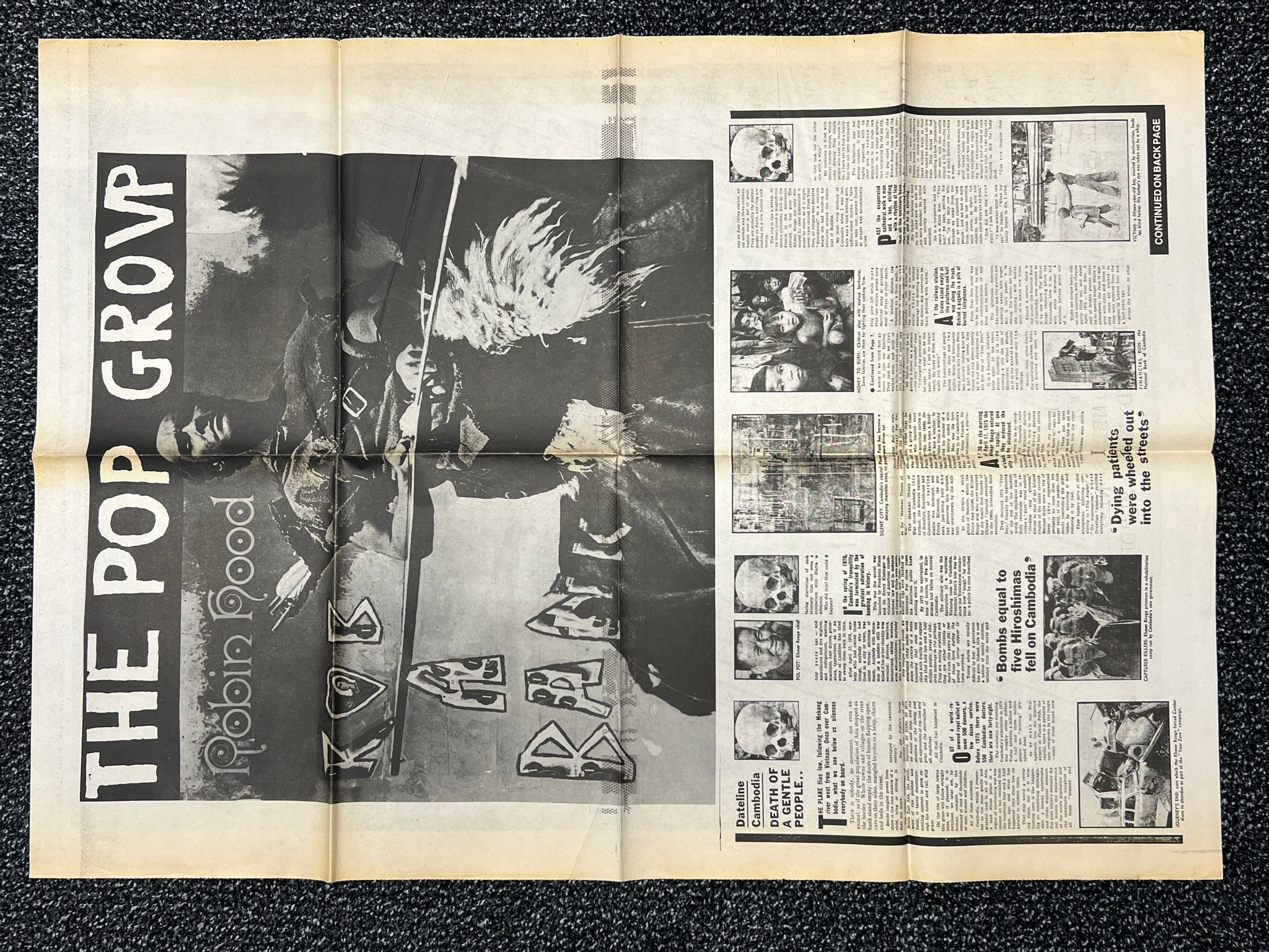 Omslagsbild för skivan THE POP GROUP For How Much Longer... LP -80 UK ROUGH TRADE ROUGH 9 