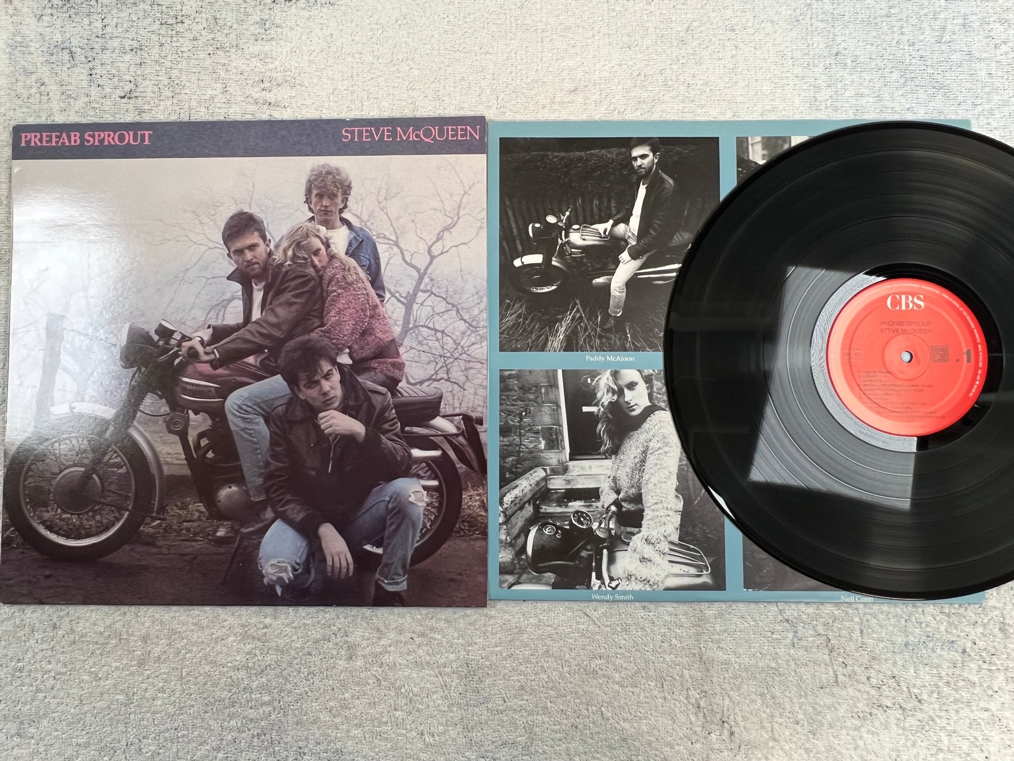 Omslagsbild för skivan PREFAB SPROUT Steve McQueen LP -85 Hol CBS 4663361