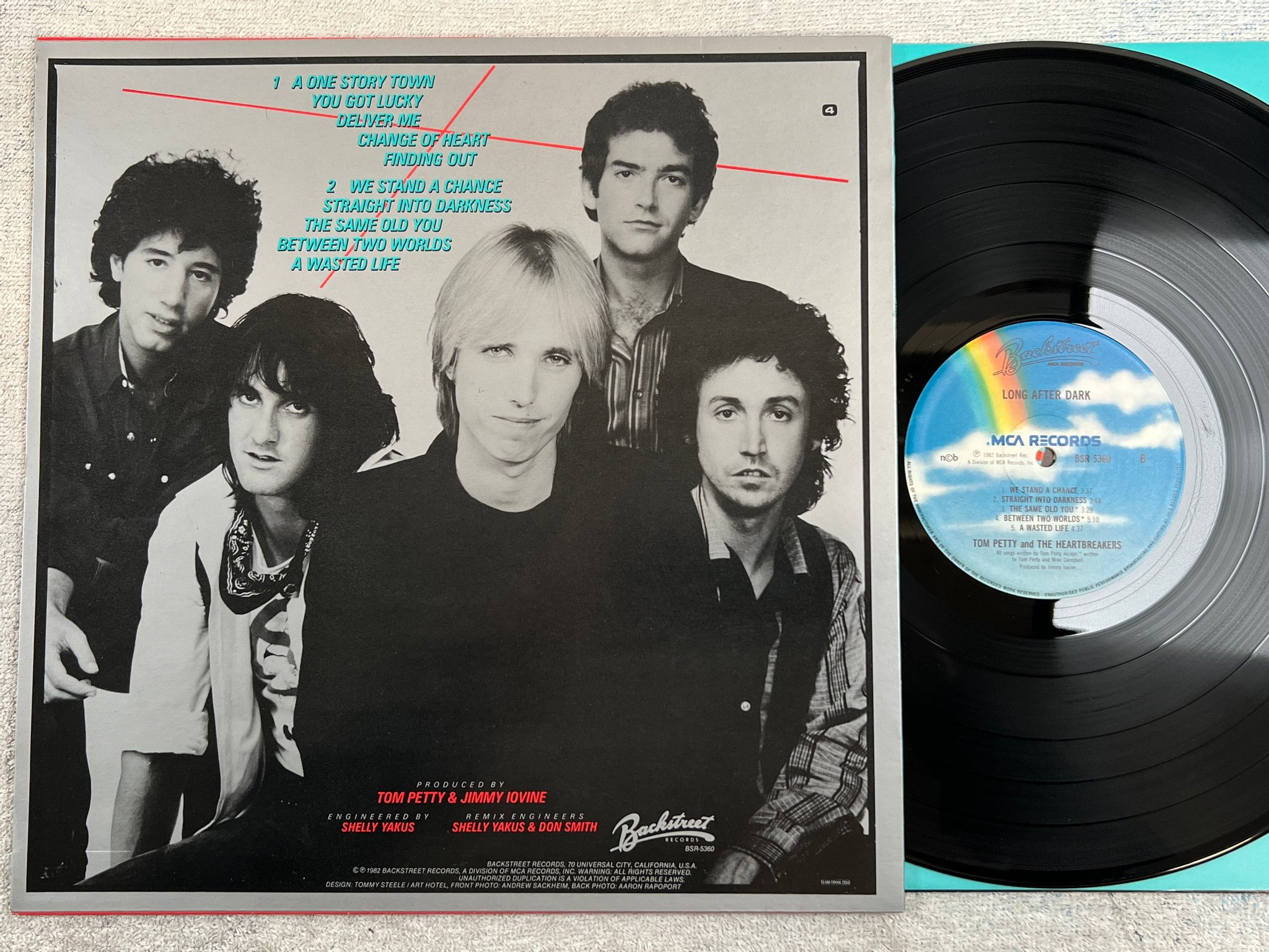 Omslagsbild för skivan TOM PETTY & THE HEARTBREAKERS long after dark LP -82 ncb BACKSTREET BSR 5360